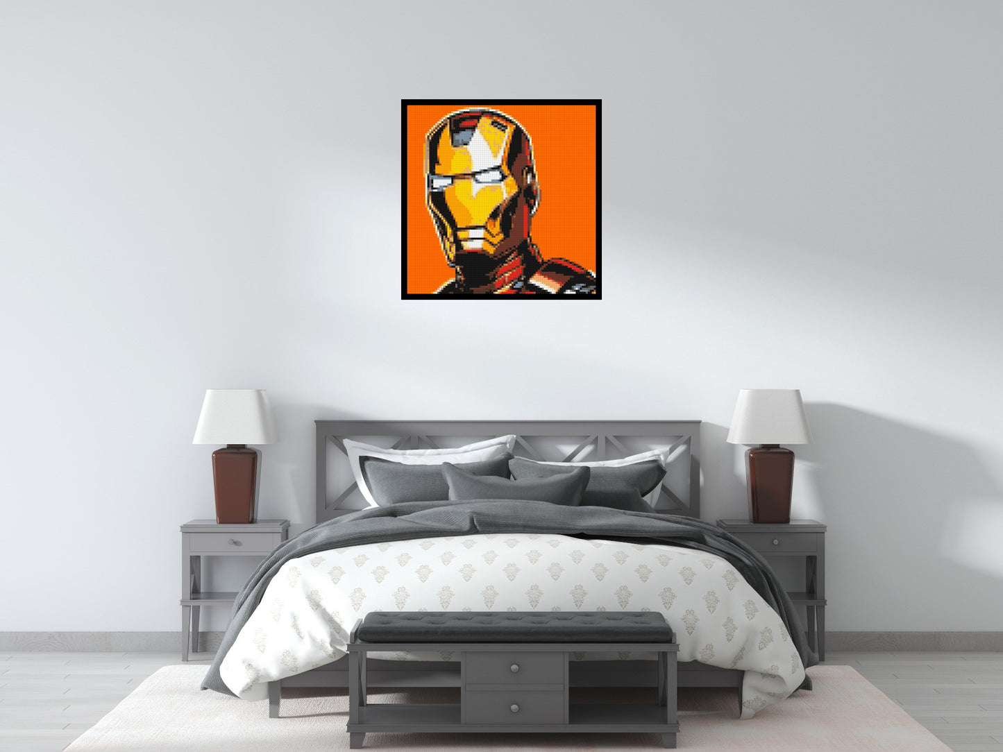 Iron Man - Brick Art Mosaic Kit 4x4 large