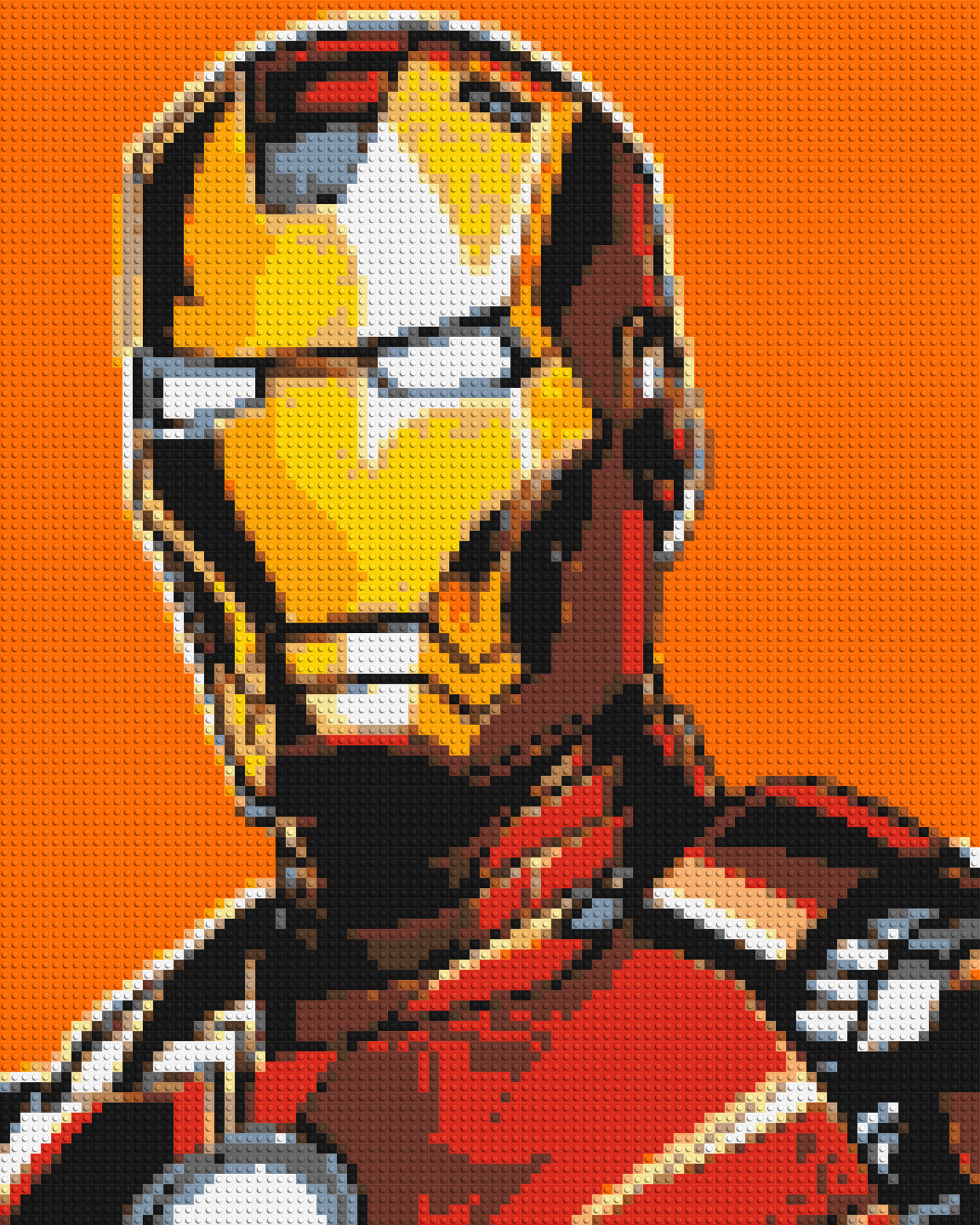 Iron Man - Brick Art Mosaic Kit 4x5 large