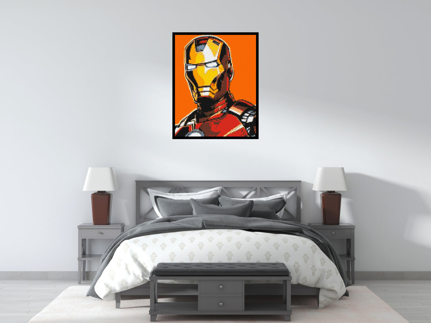 Iron Man - Brick Art Mosaic Kit 4x5 large