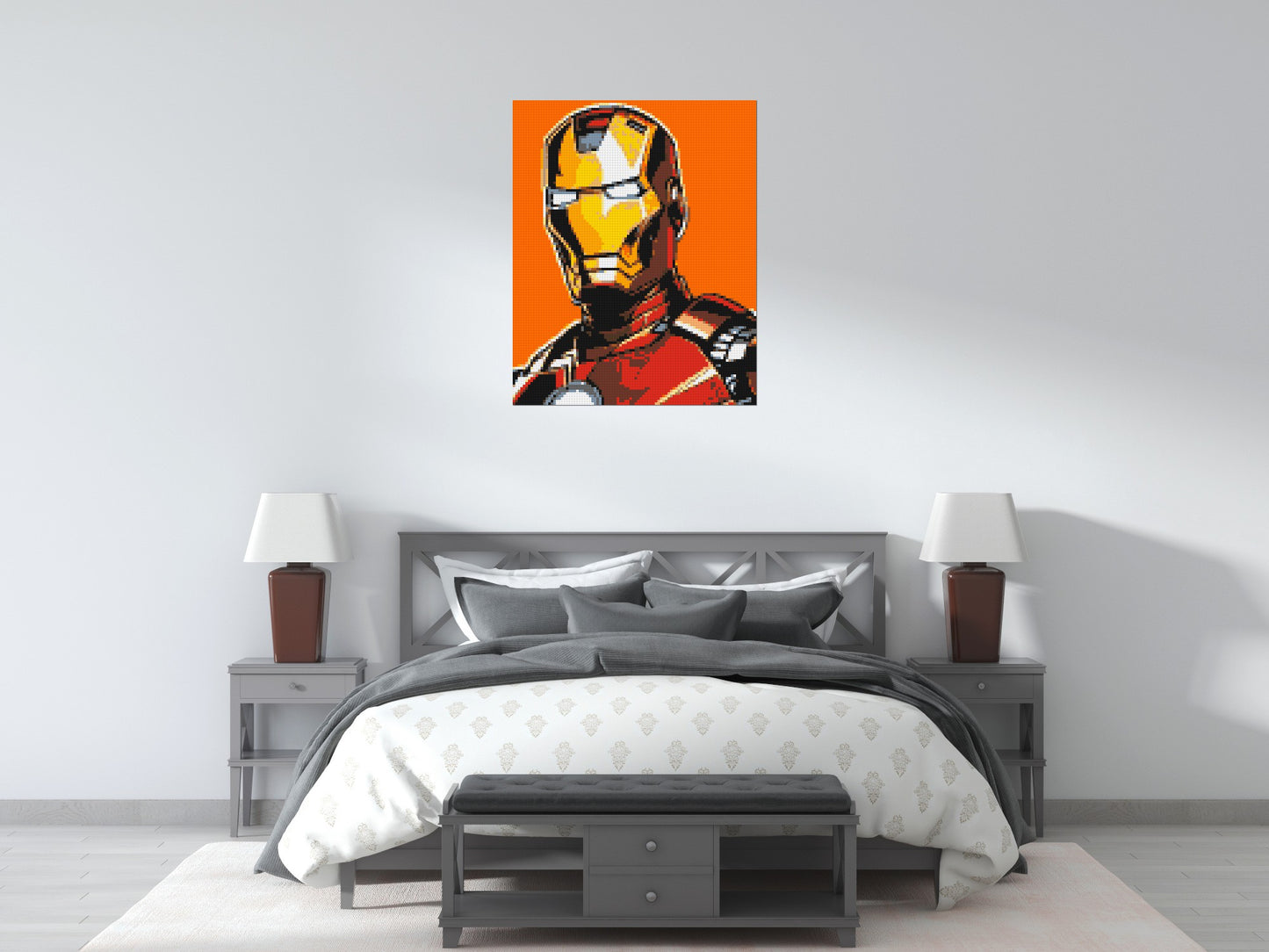 Iron Man - Brick Art Mosaic Kit 4x5 large