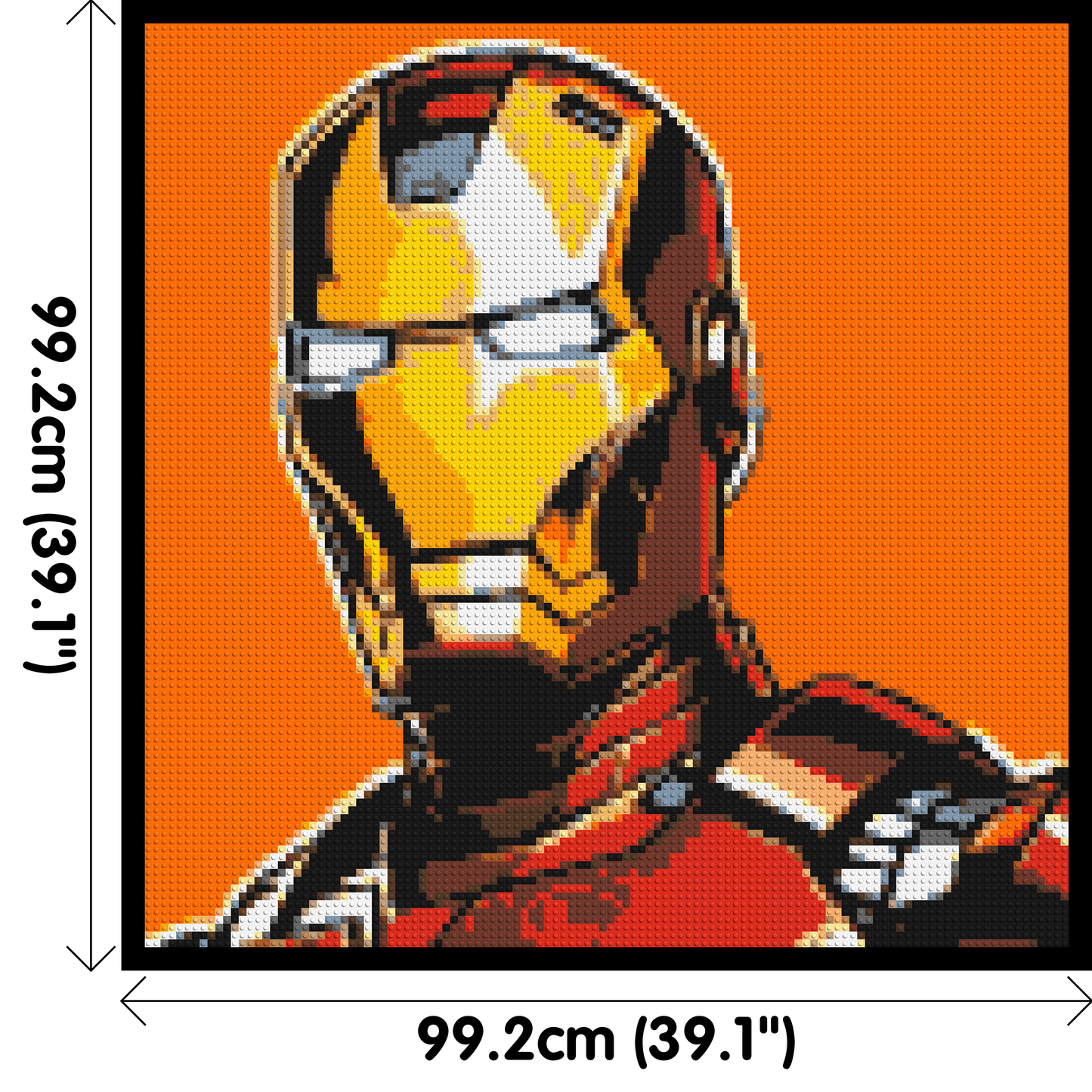 Iron Man - Brick Art Mosaic Kit 5x5 large