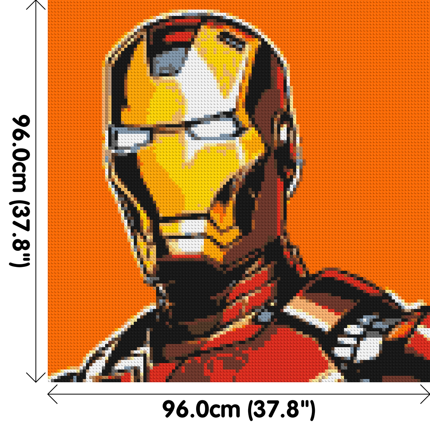 Iron Man - Brick Art Mosaic Kit 5x5 large