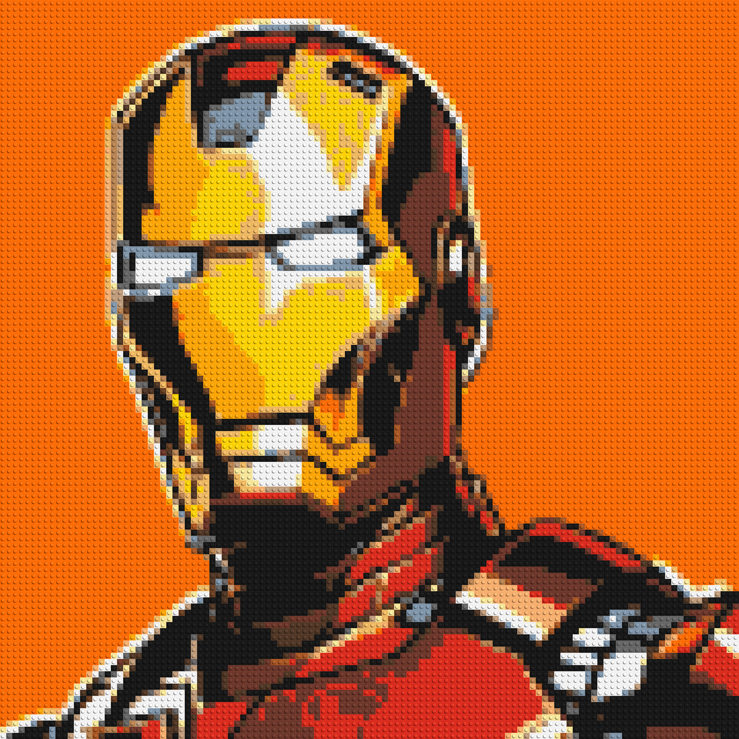 Iron Man - Brick Art Mosaic Kit 5x5 large