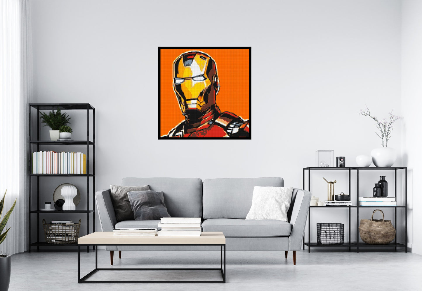 Iron Man - Brick Art Mosaic Kit 5x5 large