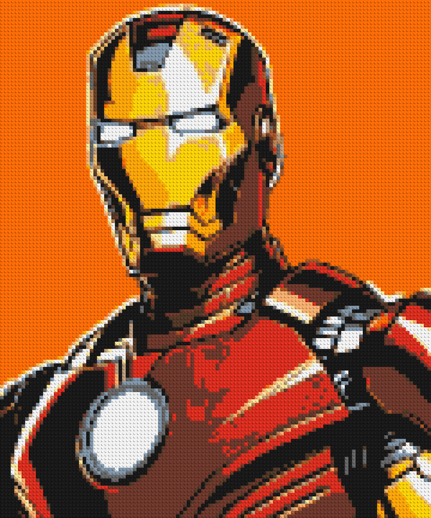 Iron Man - Brick Art Mosaic Kit 5x6 large