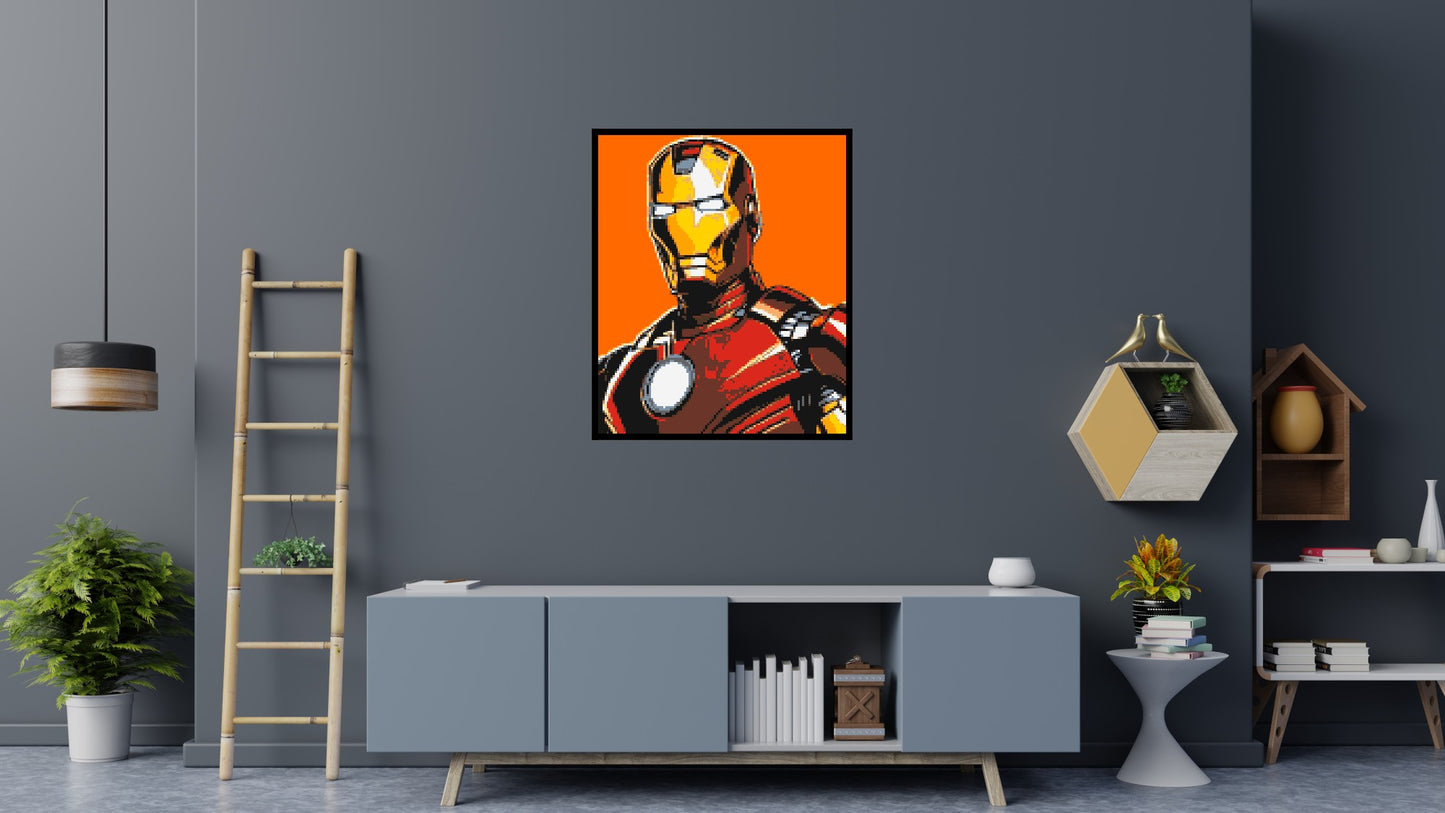 Iron Man - Brick Art Mosaic Kit 5x6 large