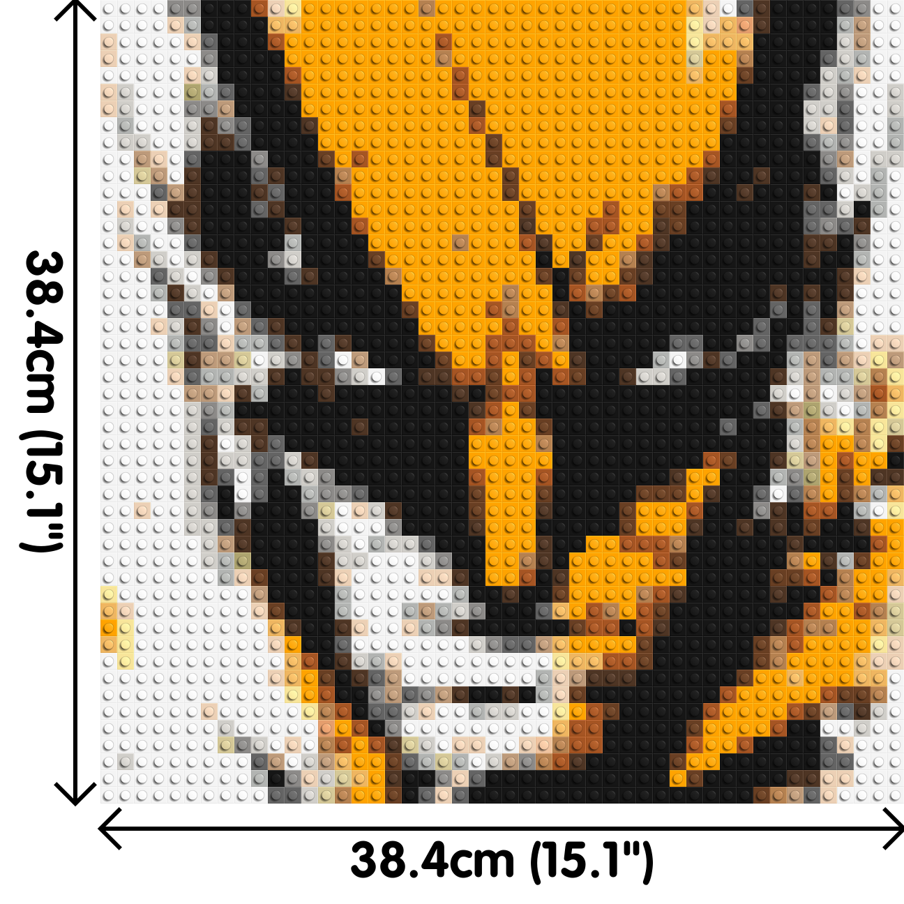 Wolverine - Brick Art Mosaic Kit 2x2 dimensions