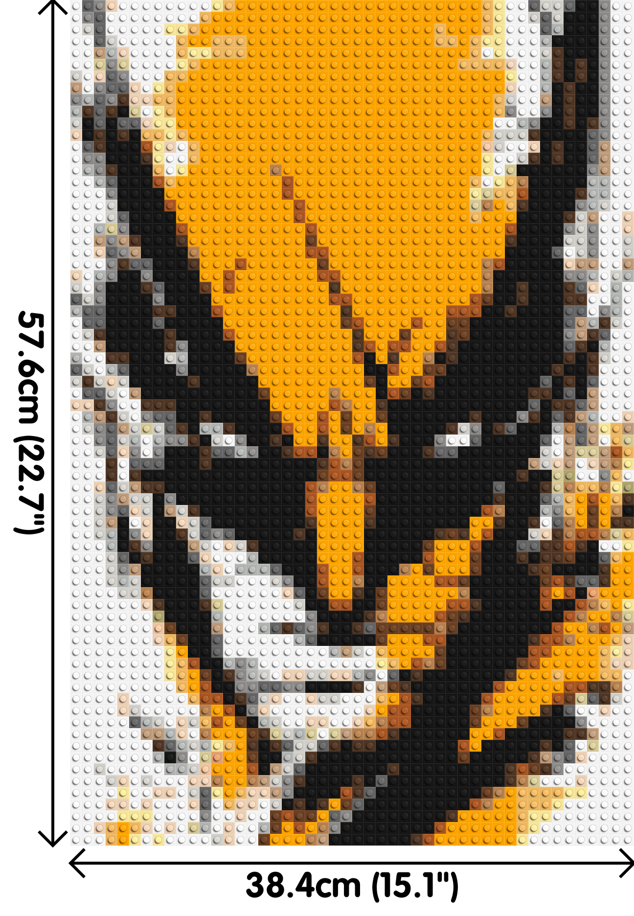 Wolverine - Brick Art Mosaic Kit 2x3 dimensions