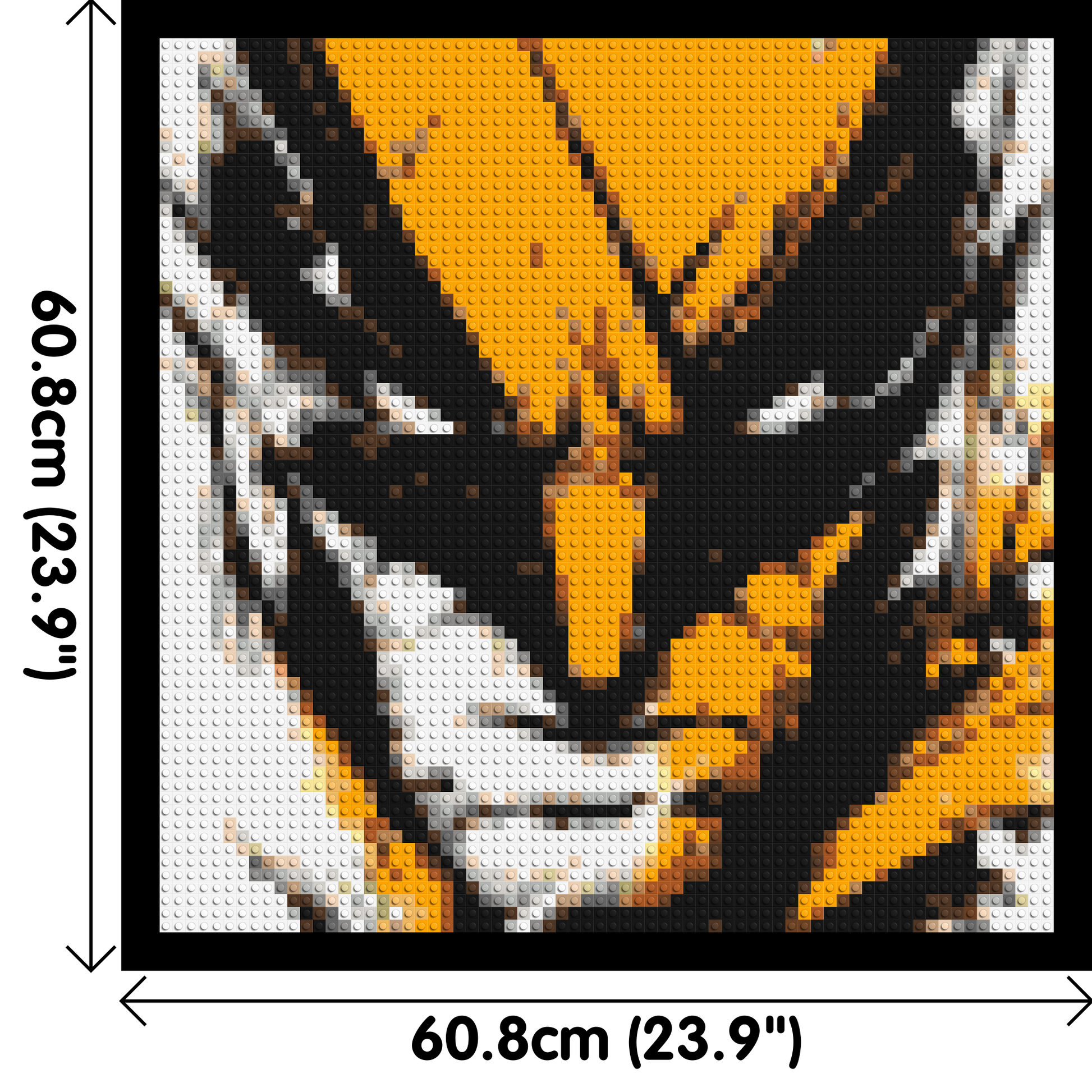 Wolverine - Brick Art Mosaic Kit 3x3 dimensions with frame