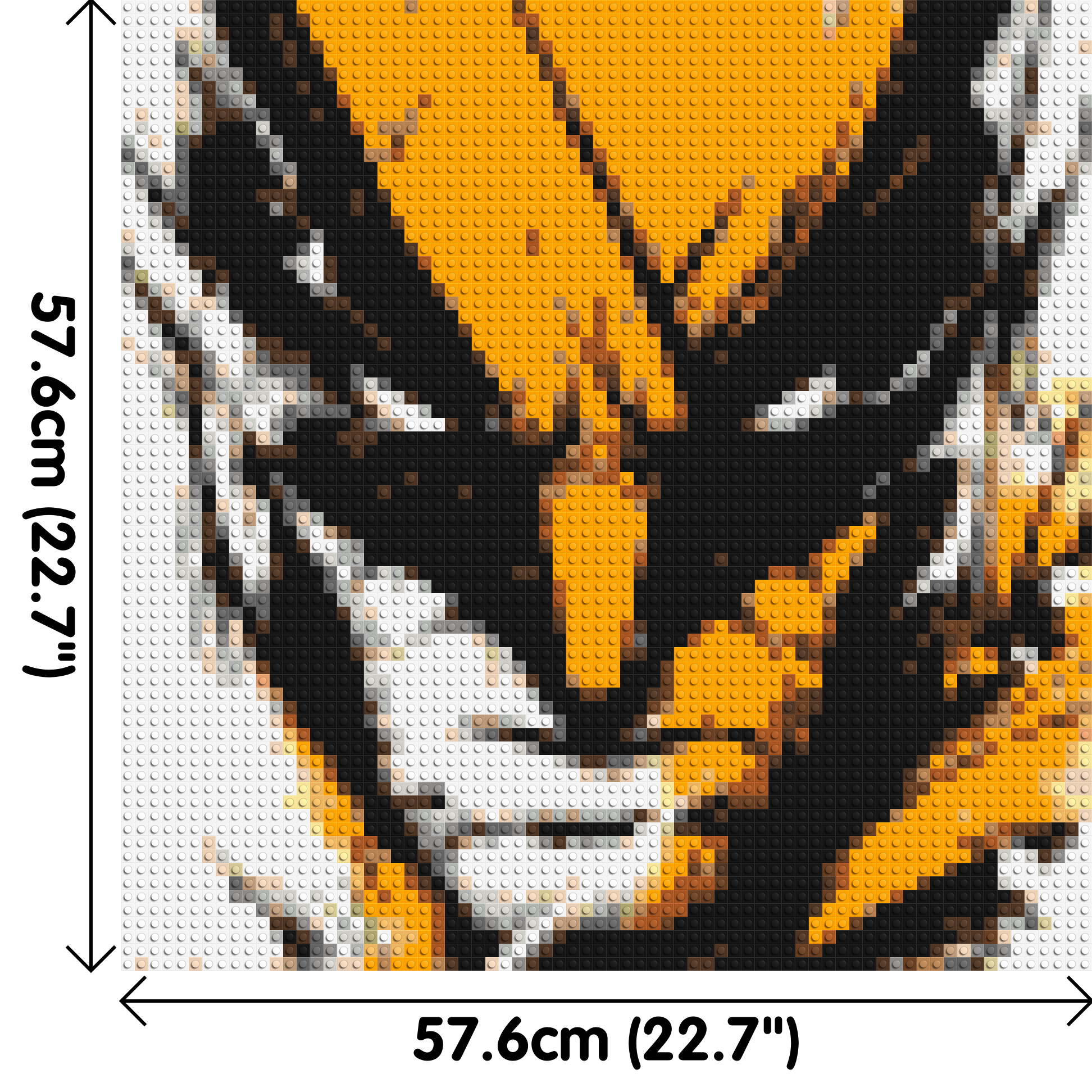 Wolverine - Brick Art Mosaic Kit 3x3 dimensions