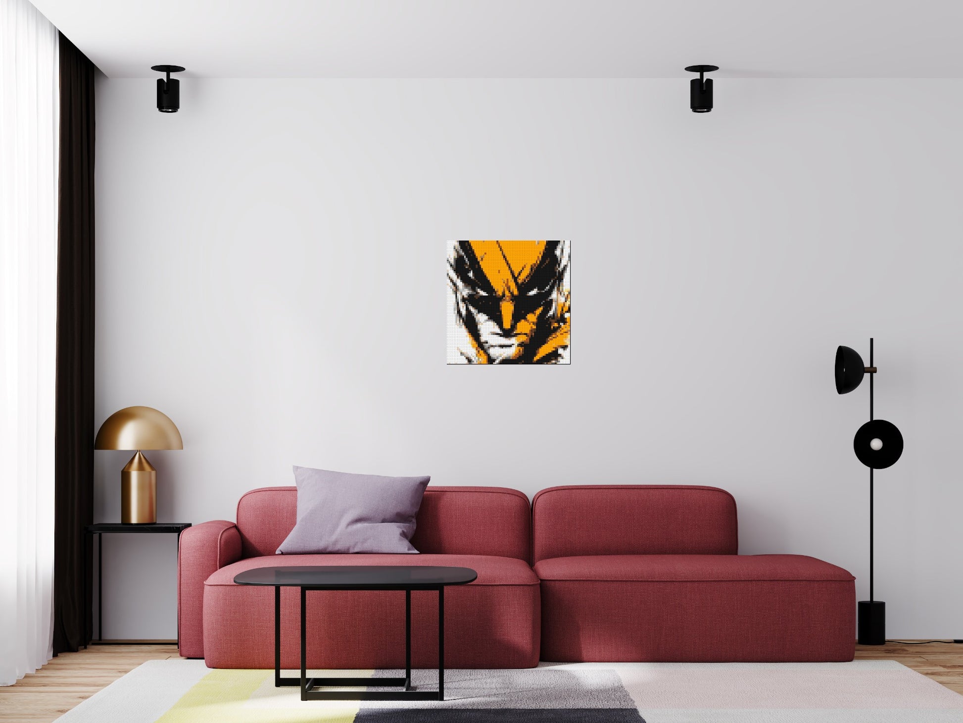 Wolverine - Brick Art Mosaic Kit 3x3 scene