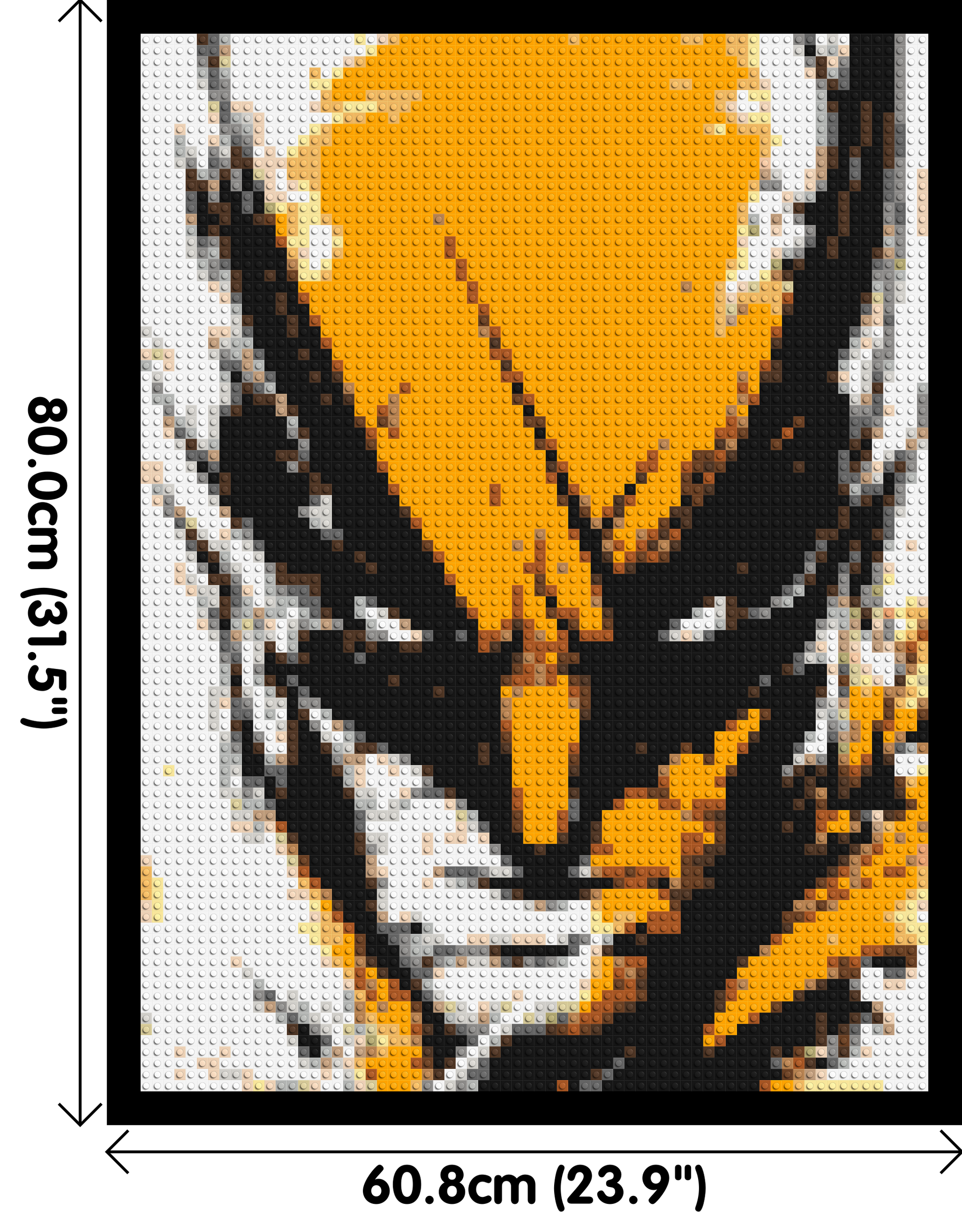 Wolverine - Brick Art Mosaic Kit 3x4 dimensions with frame