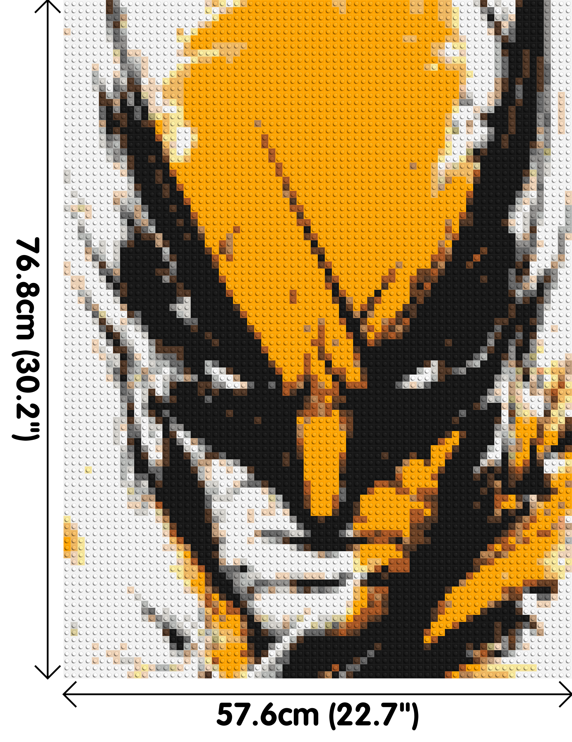 Wolverine - Brick Art Mosaic Kit 3x4 dimensions