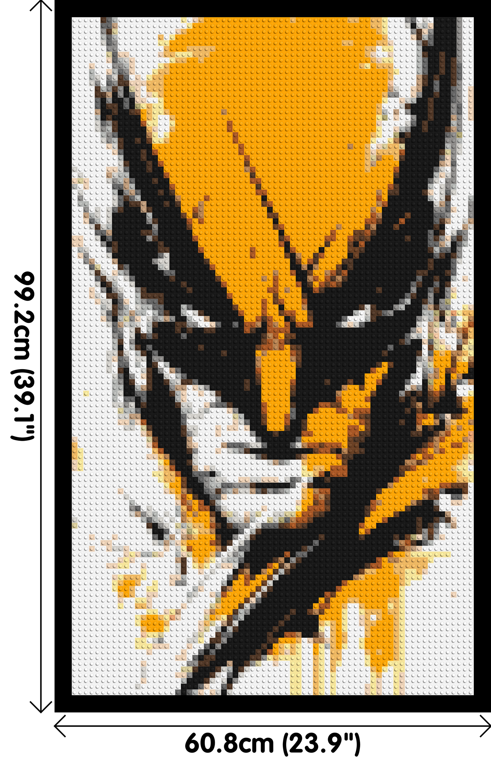 Wolverine - Brick Art Mosaic Kit 3x5 dimensions with frame