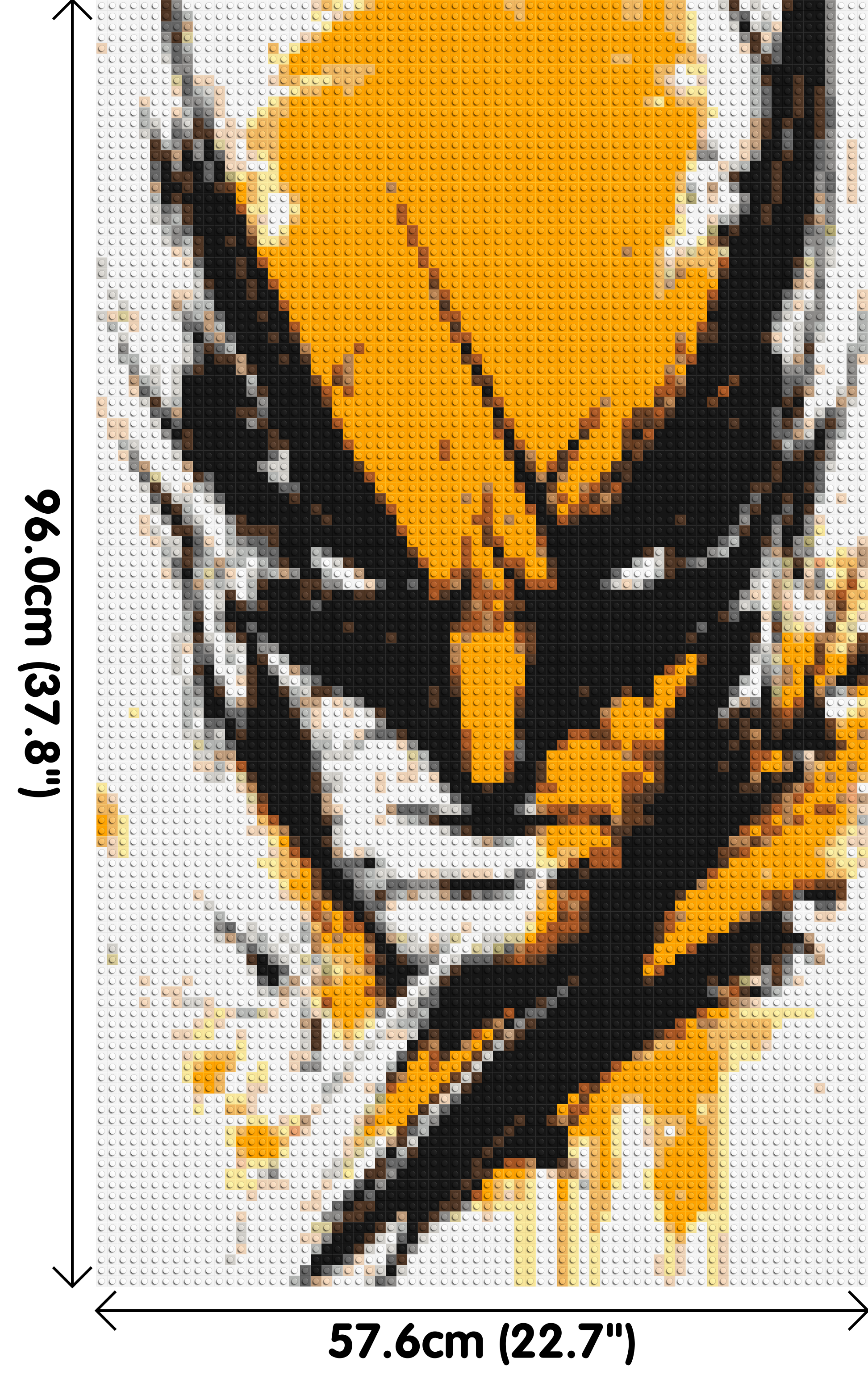 Wolverine - Brick Art Mosaic Kit 3x5 dimensions