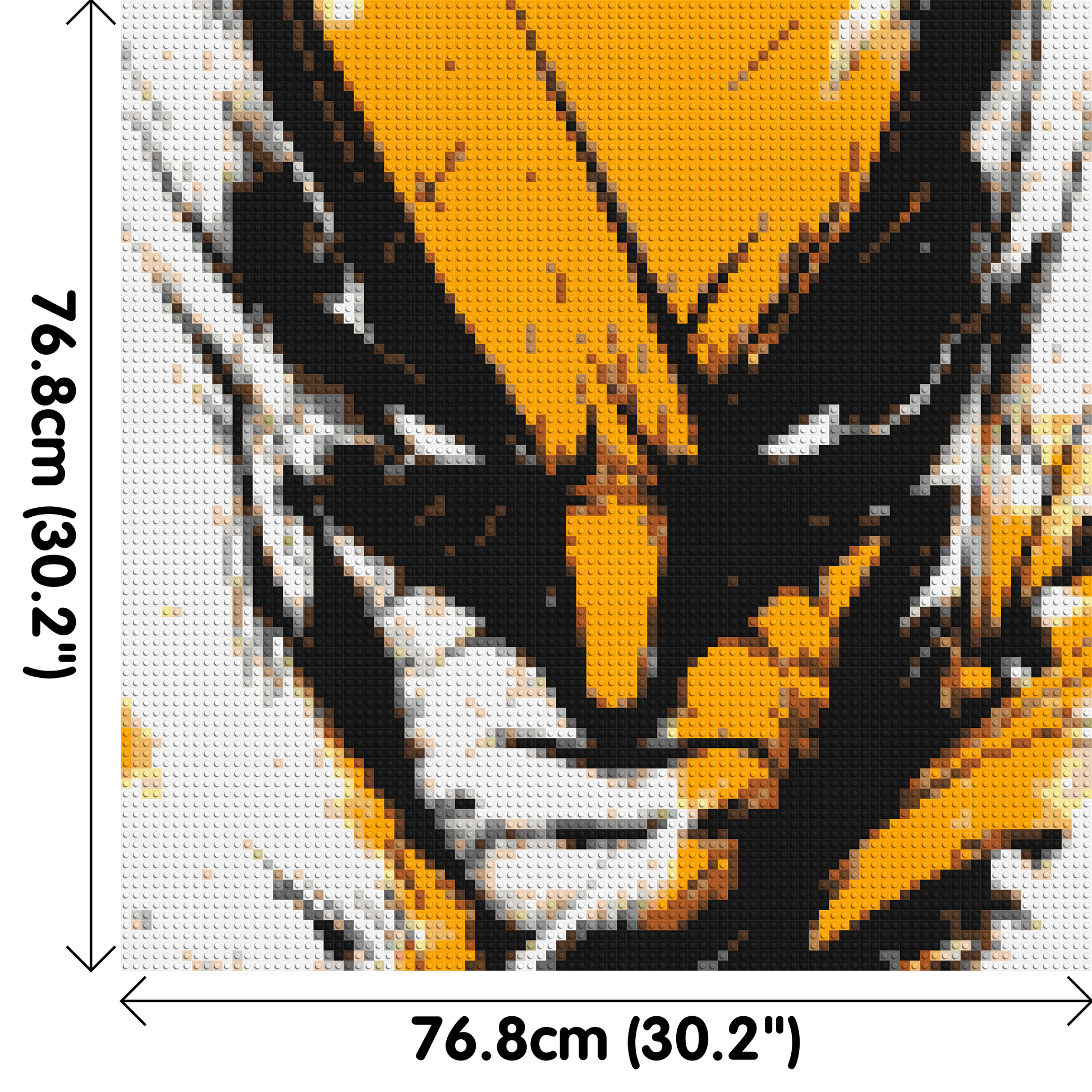 Wolverine - Brick Art Mosaic Kit 4x4 dimensions