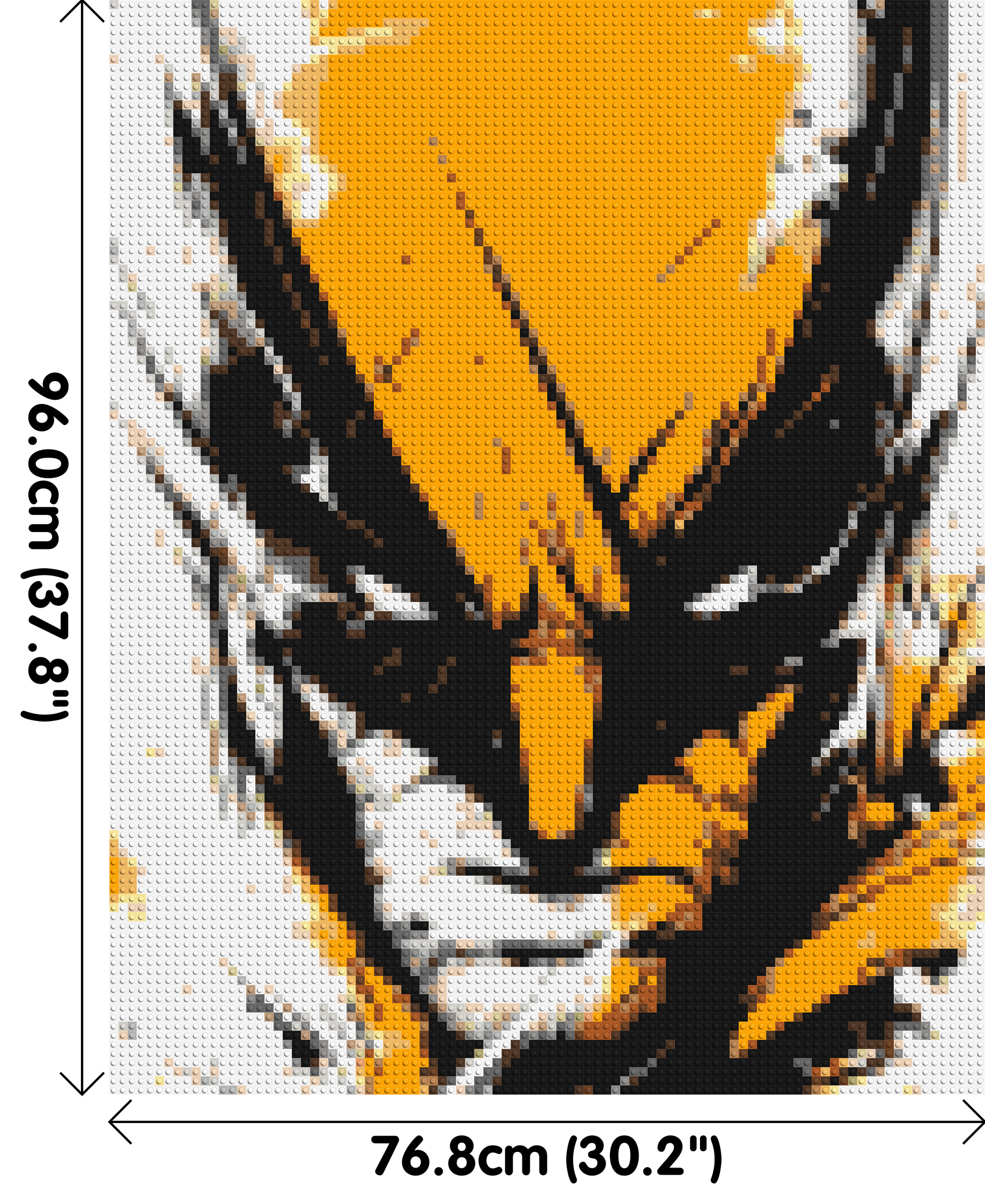 Wolverine - Brick Art Mosaic Kit 4x5 dimensions