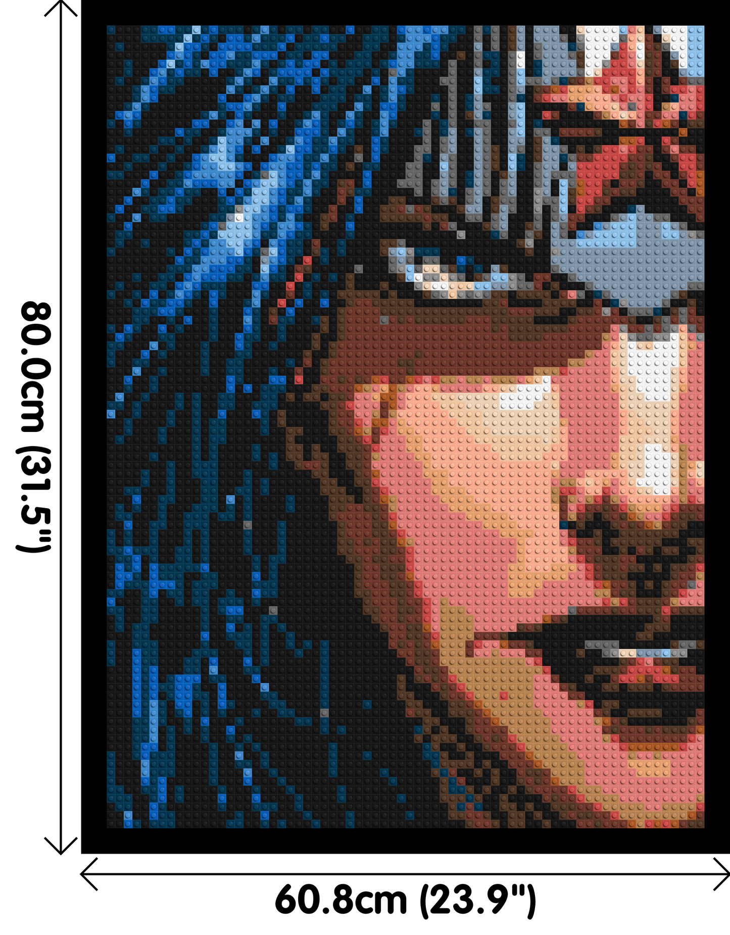 Wonder Woman - Brick Art Mosaic Kit 3x4 large