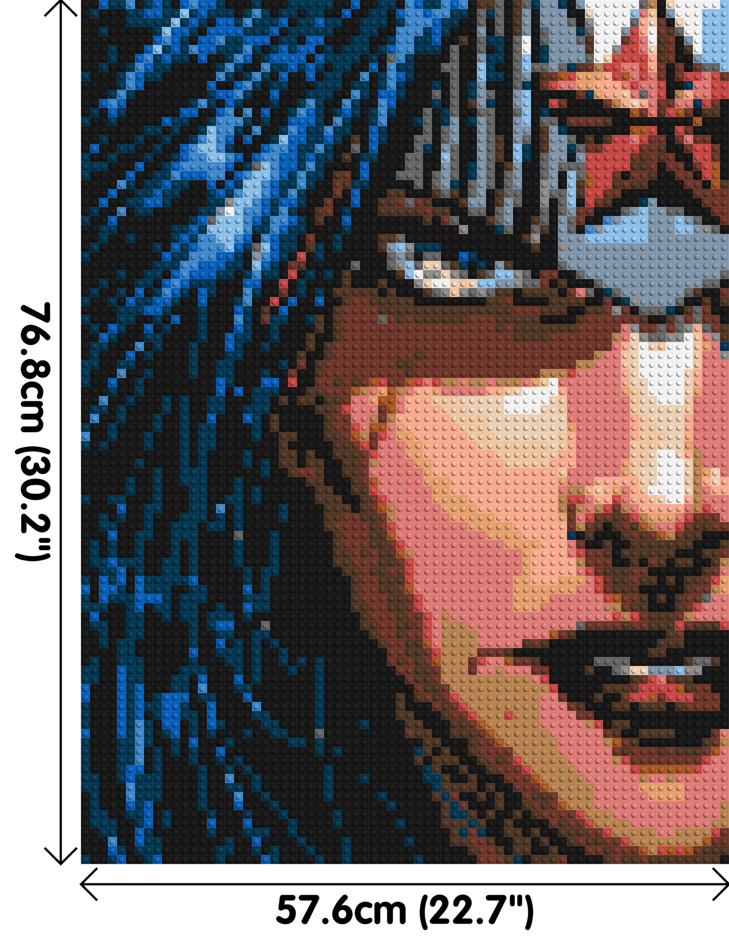 Wonder Woman - Brick Art Mosaic Kit 3x4 large