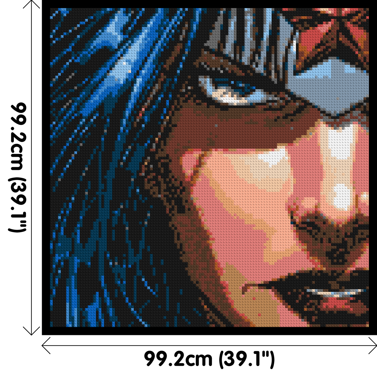 Wonder Woman - Brick Art Mosaic Kit 5x5 large