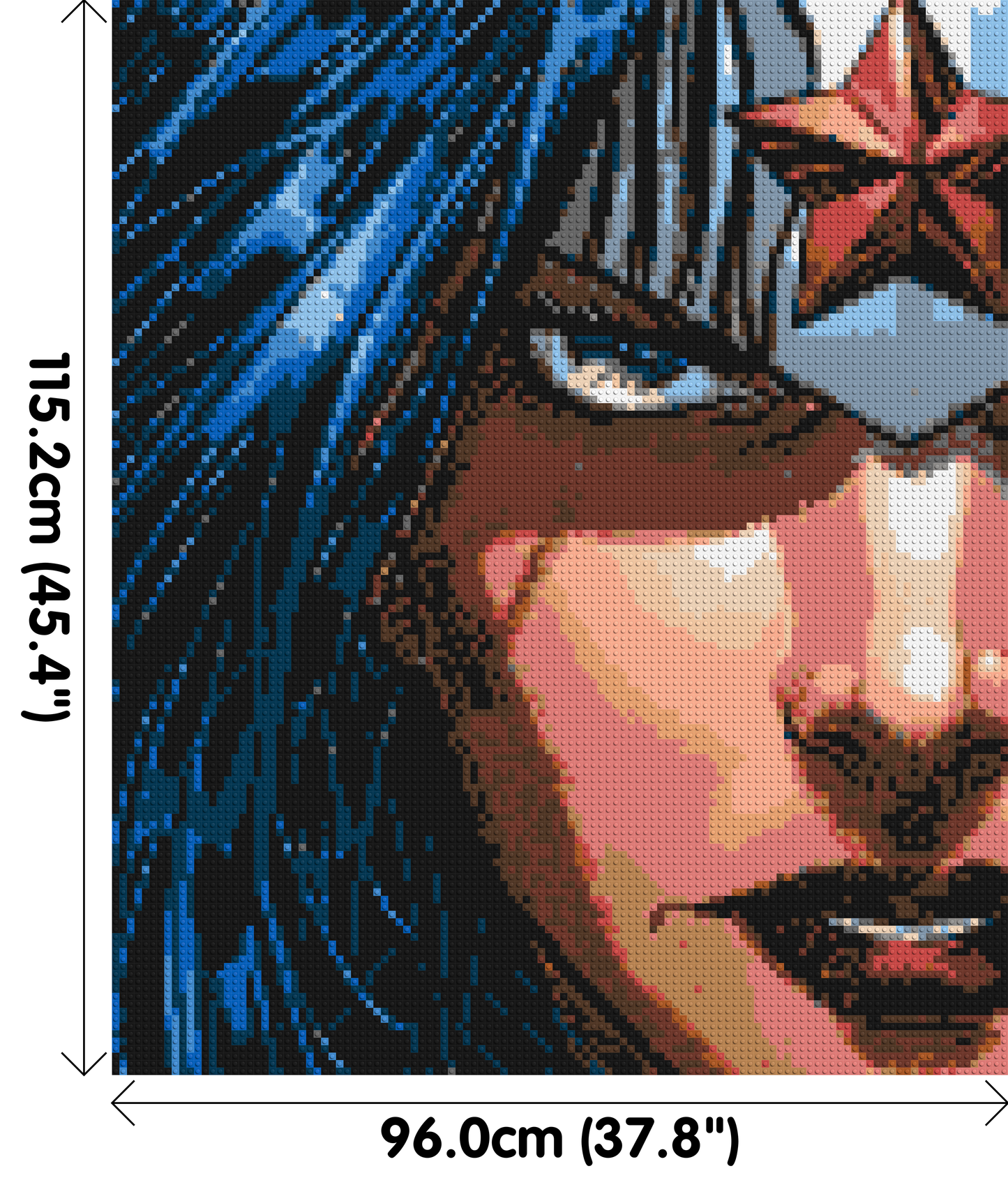 Wonder Woman - Brick Art Mosaic Kit 5x6 large