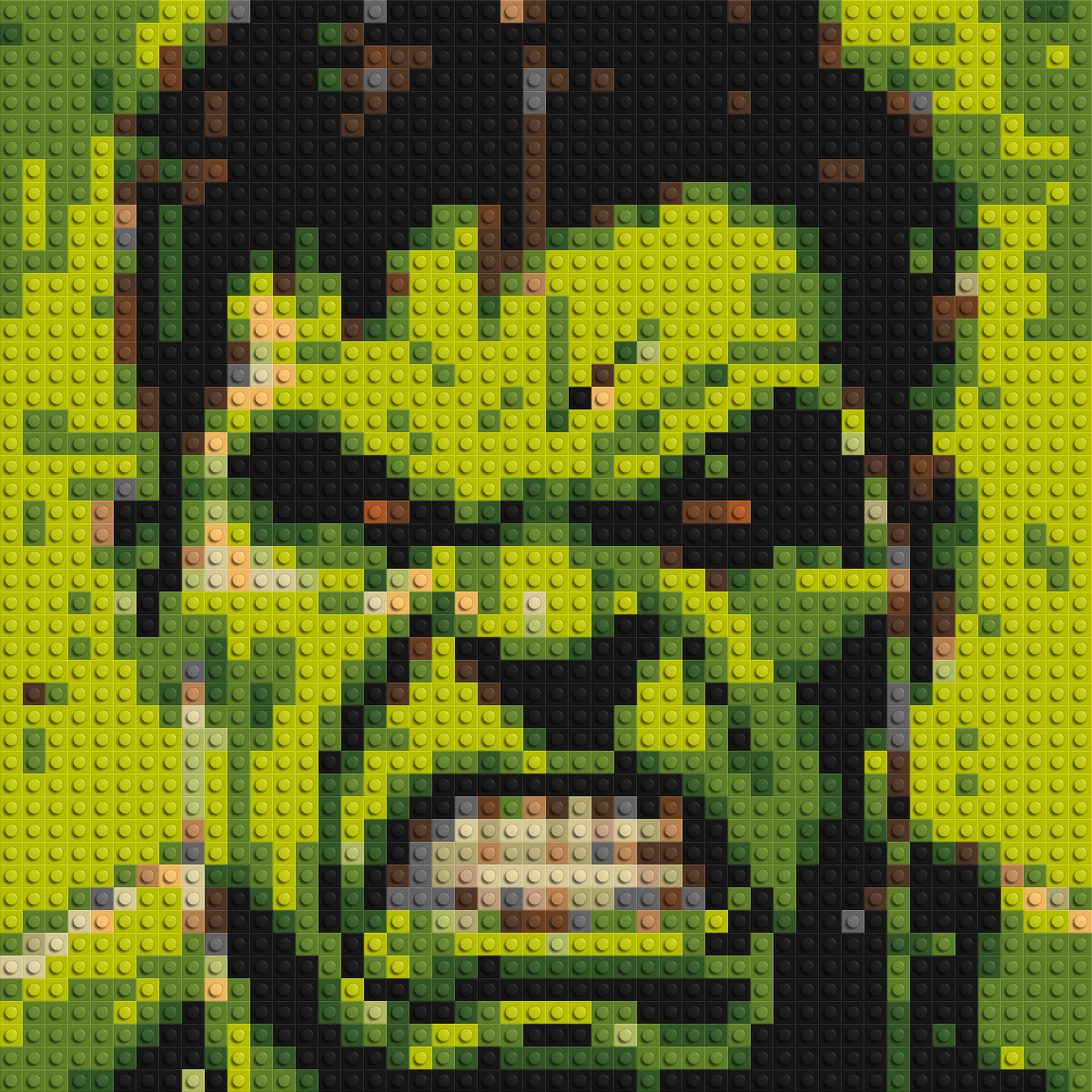 The Hulk - Brick Art Mosaic Kit 2x2 large