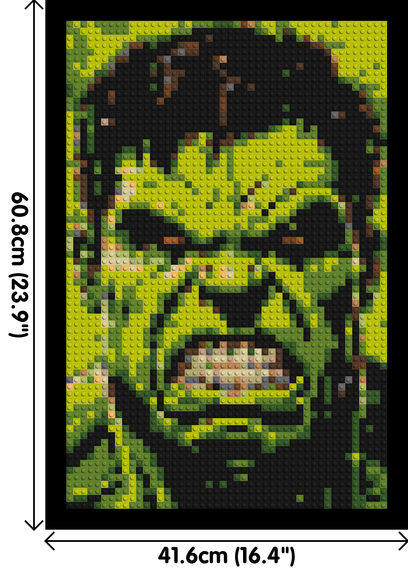 The Hulk - Brick Art Mosaic Kit 2x3 large