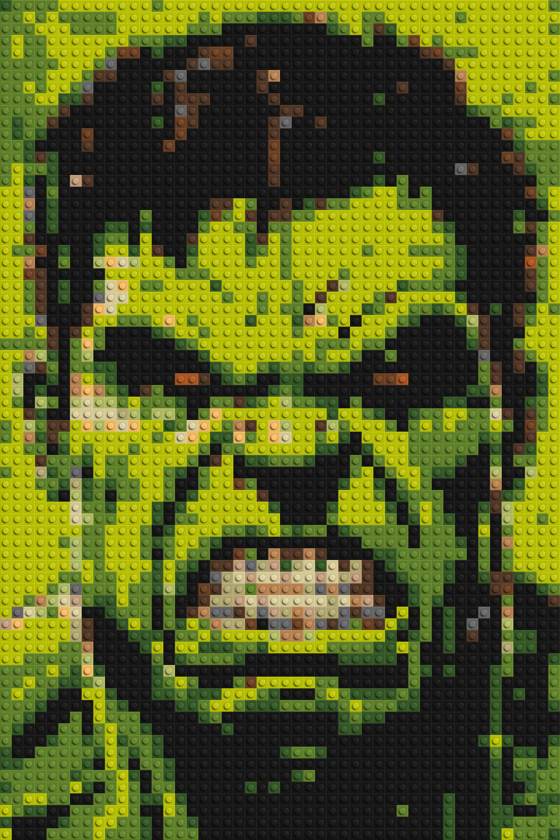 The Hulk - Brick Art Mosaic Kit 2x3 large