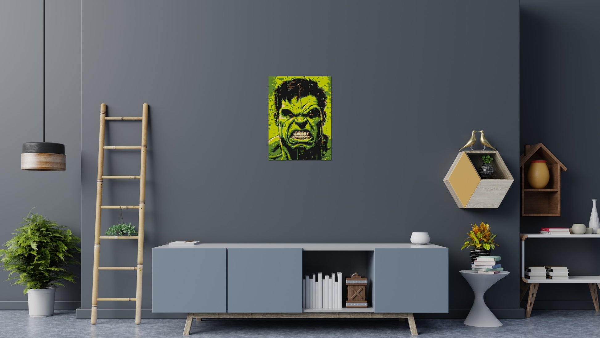 The Hulk - Brick Art Mosaic Kit 3x4 scene