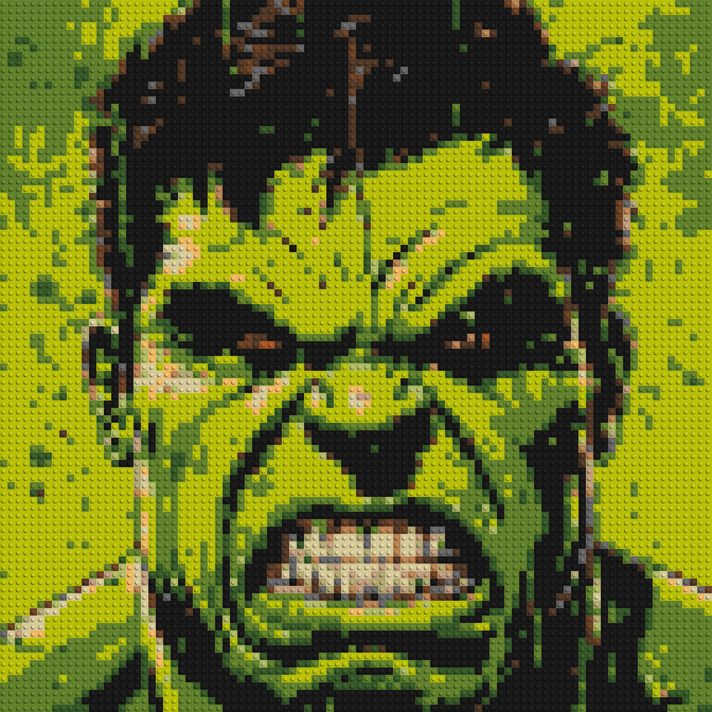 The Hulk - Brick Art Mosaic Kit 4x4 large