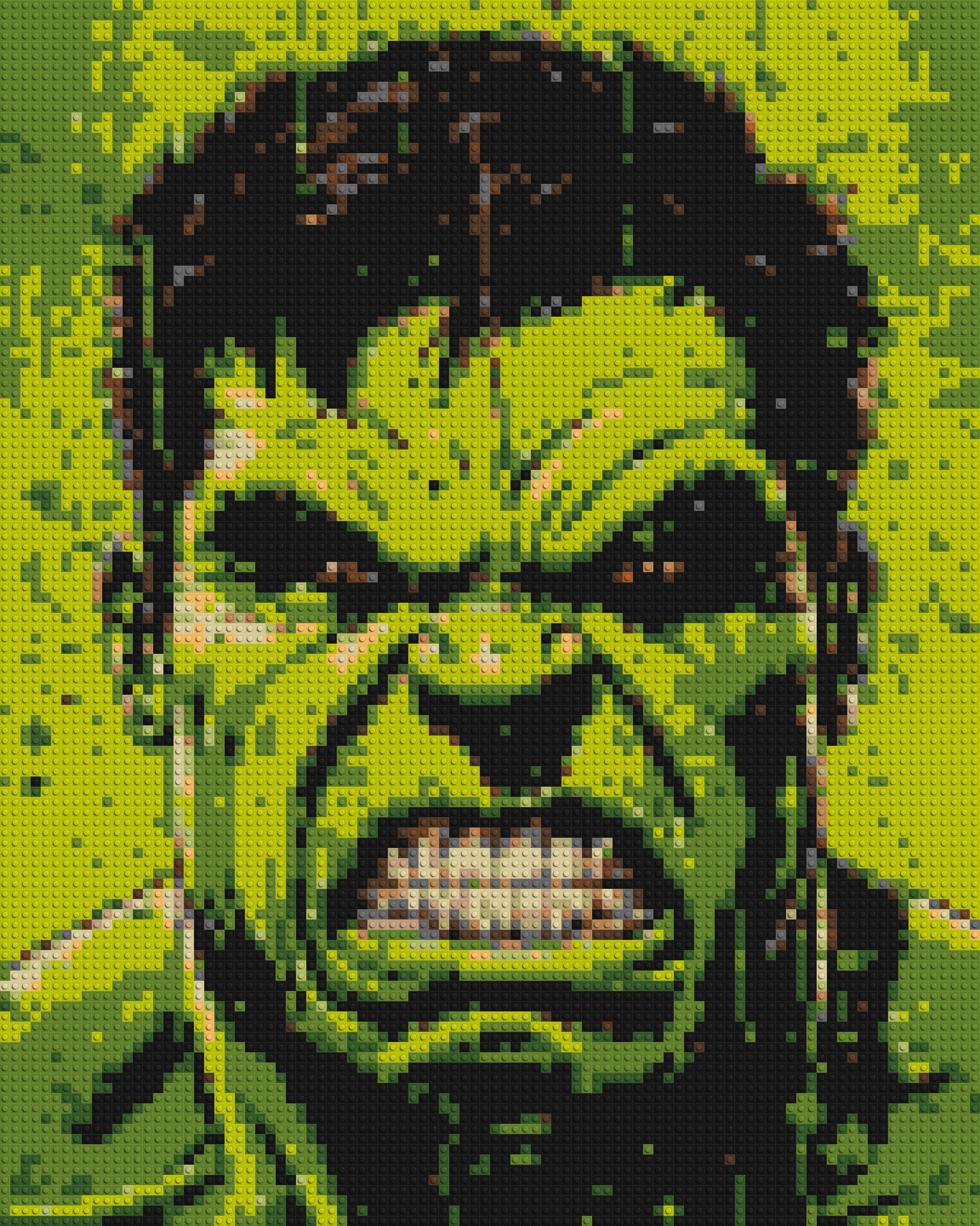 The Hulk - Brick Art Mosaic Kit 4x5 large