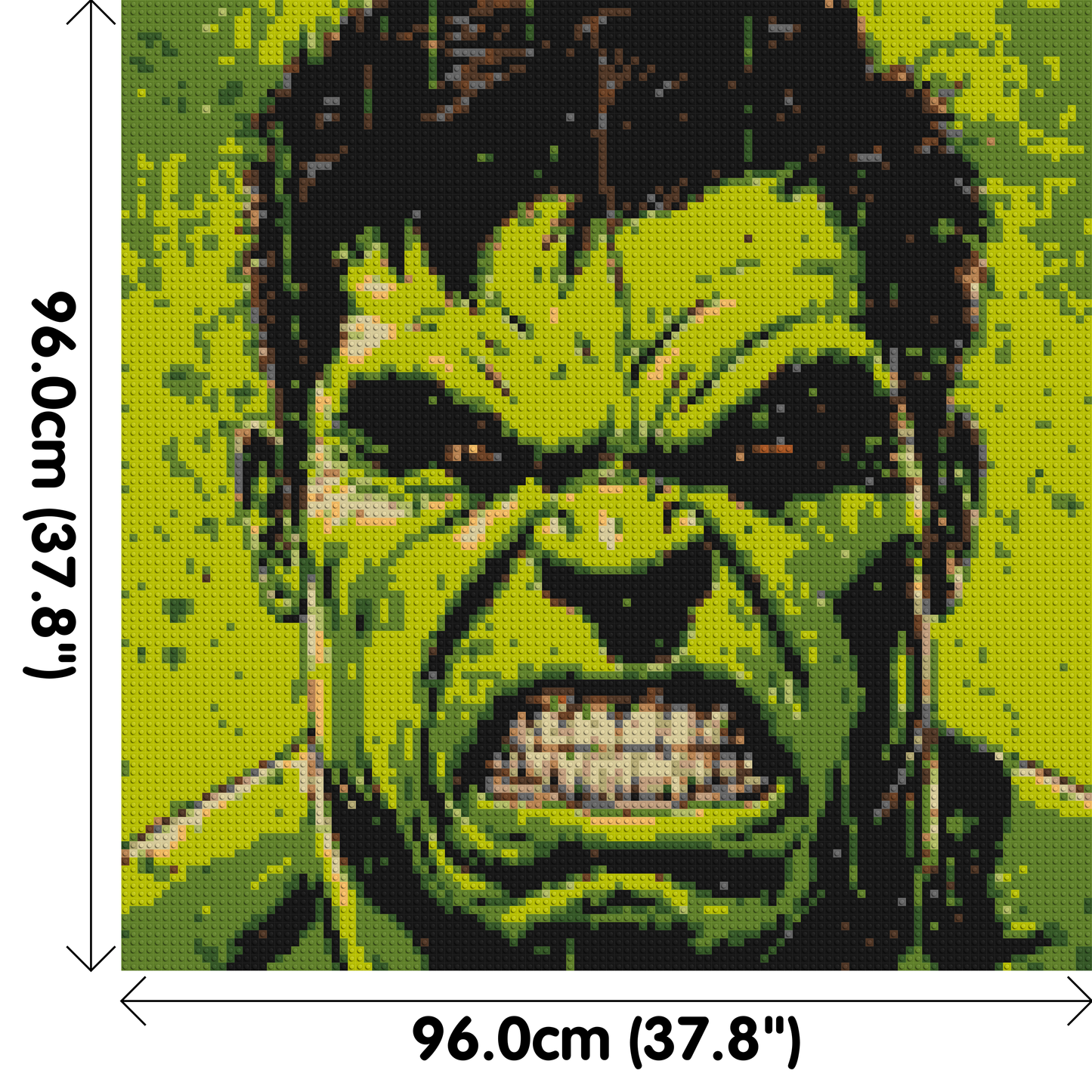 The Hulk - Brick Art Mosaic Kit 5x5 large