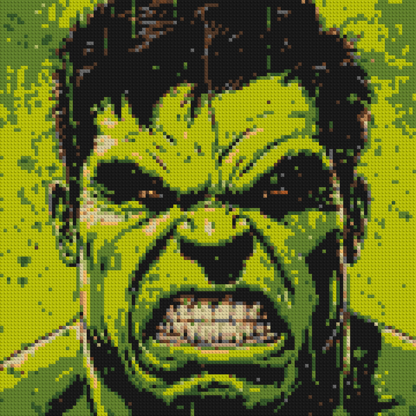 The Hulk - Brick Art Mosaic Kit 5x5 large