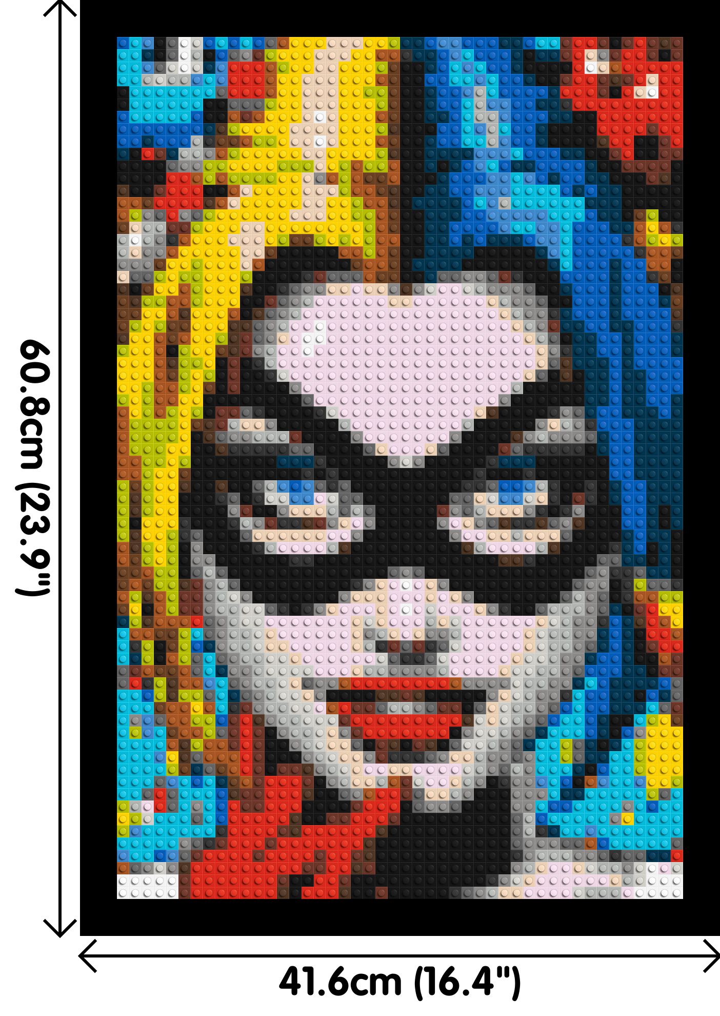 Harley Quinn - Brick Art Mosaic Kit 2x3 large