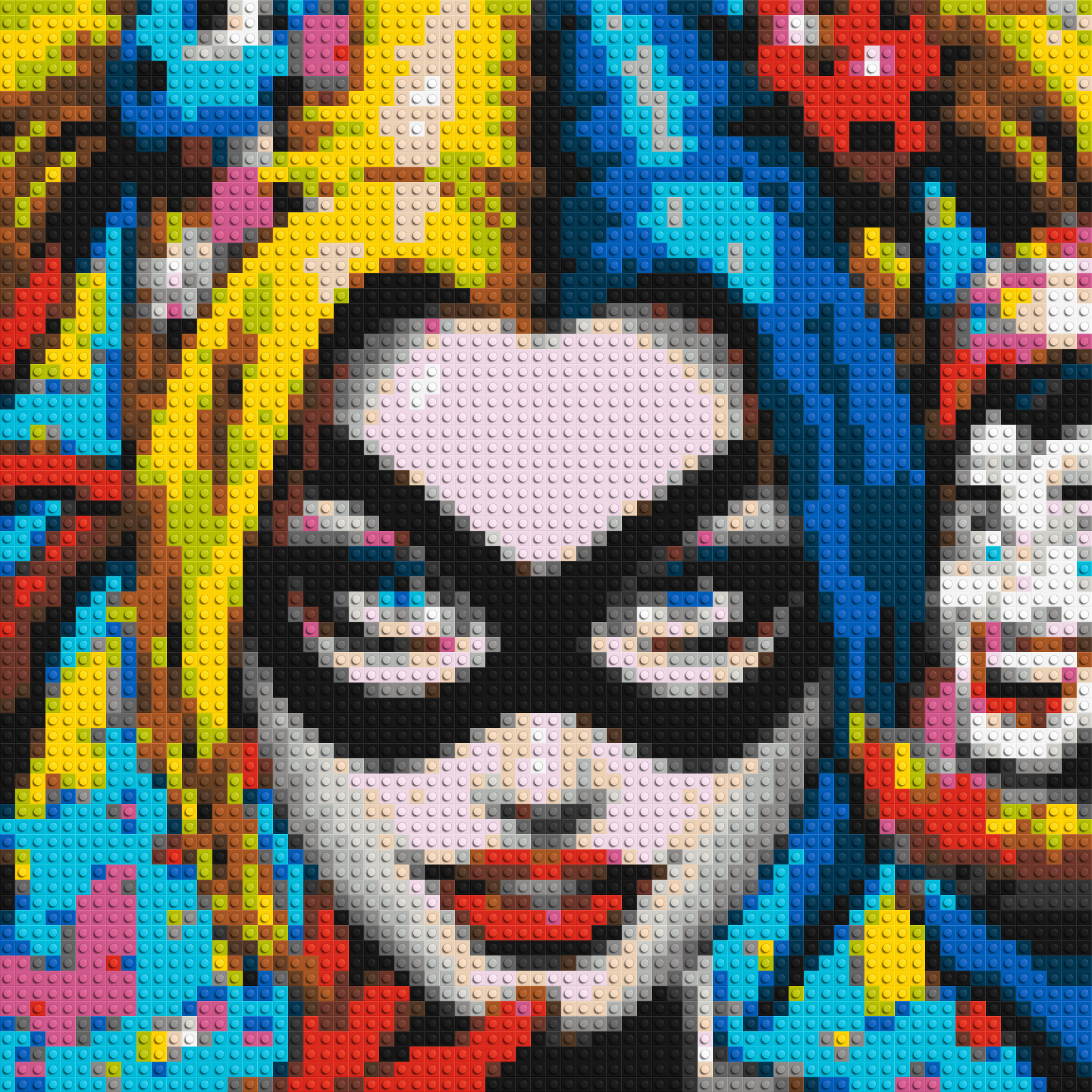 Harley Quinn - Brick Art Mosaic Kit 3x3 large