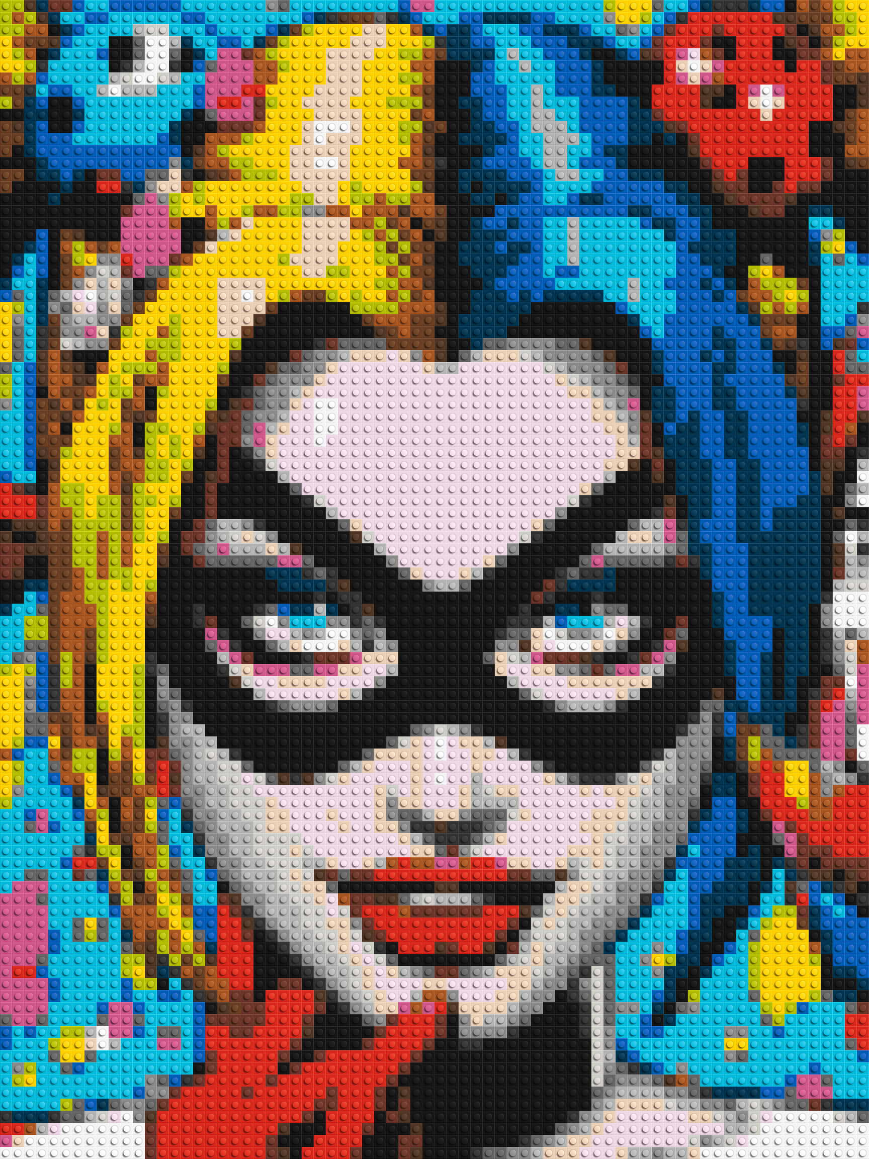 Harley Quinn - Brick Art Mosaic Kit 3x4 large