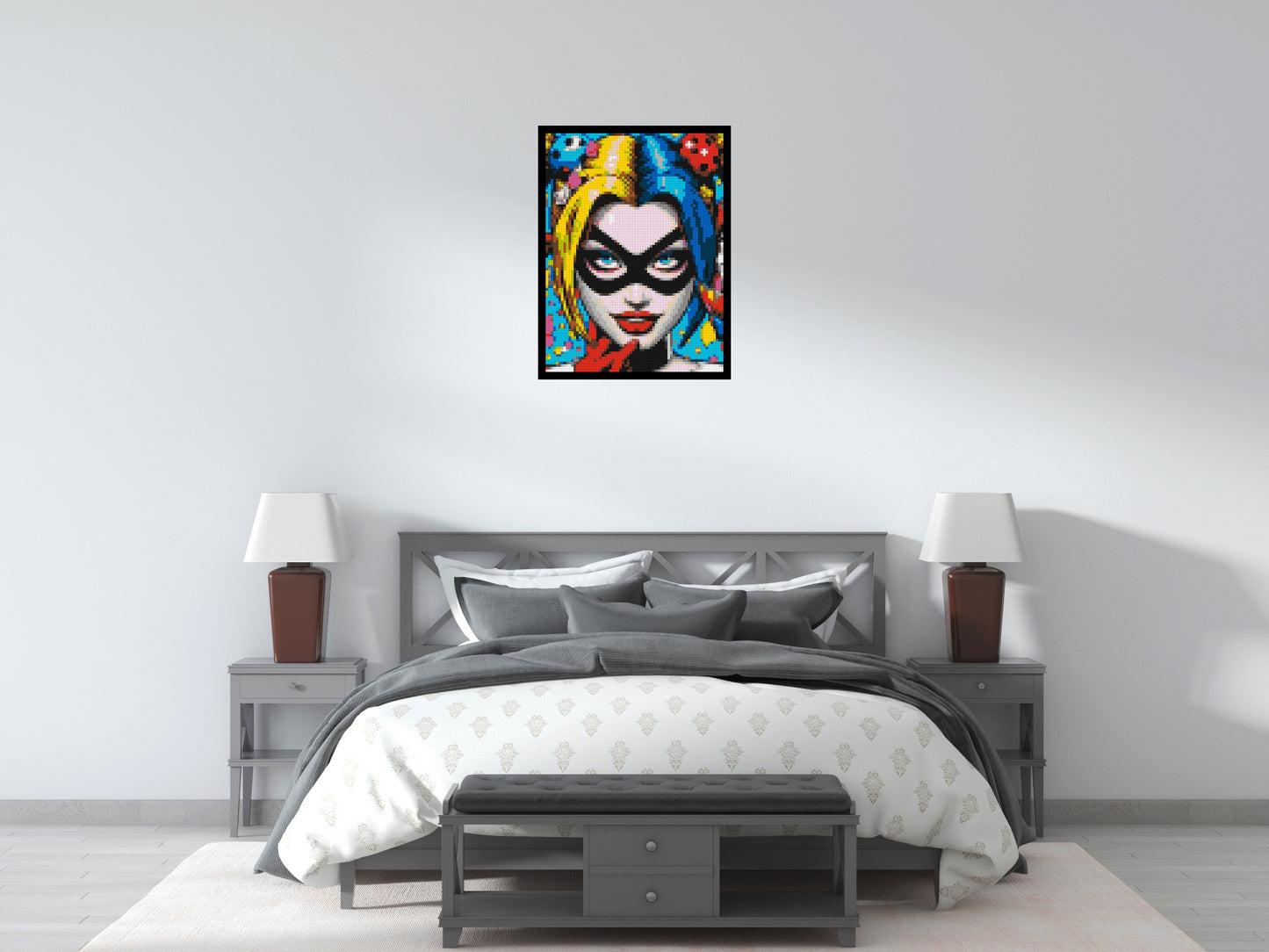 Harley Quinn - Brick Art Mosaic Kit 3x4 large