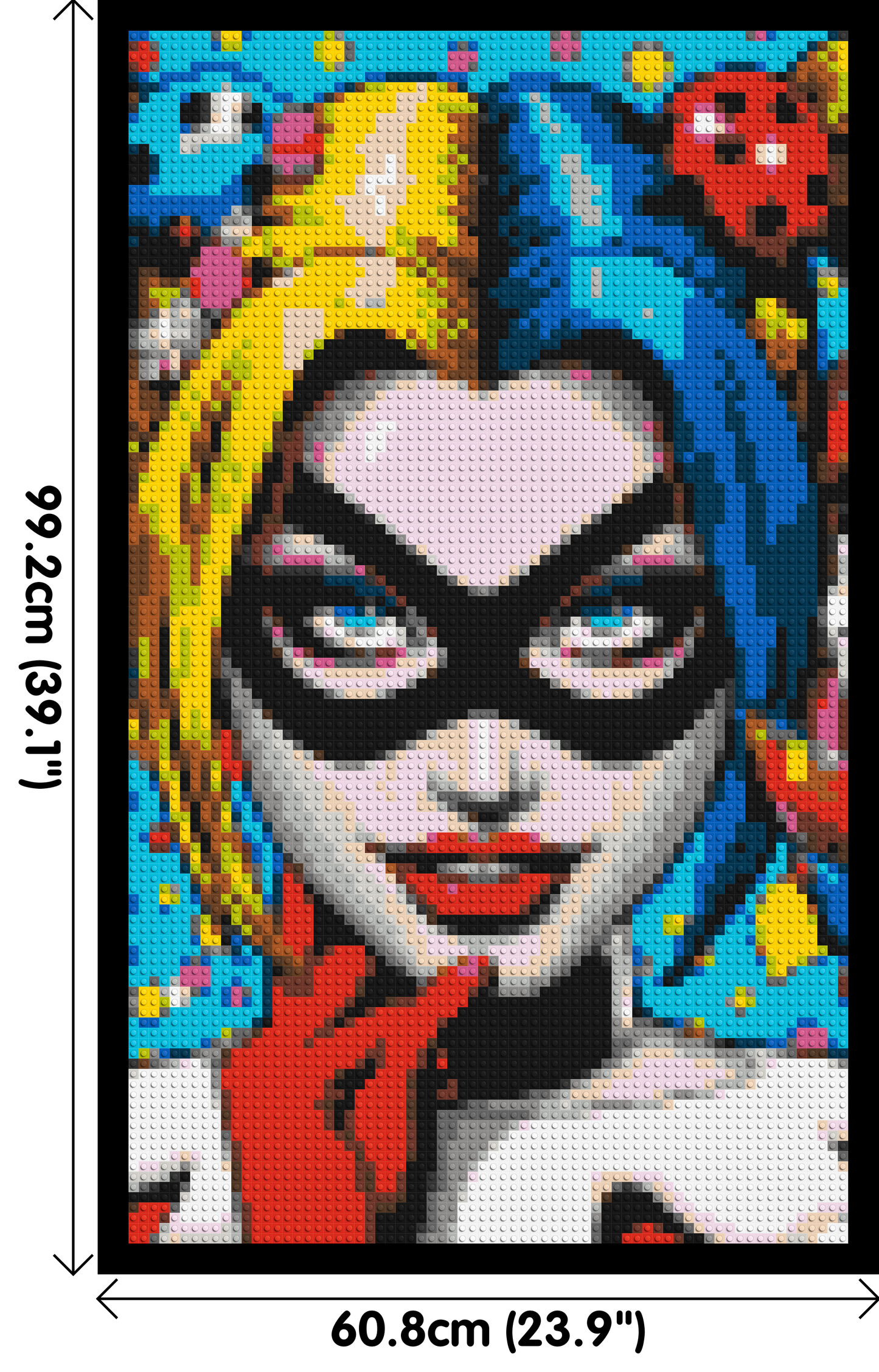 Harley Quinn - Brick Art Mosaic Kit 3x5 large