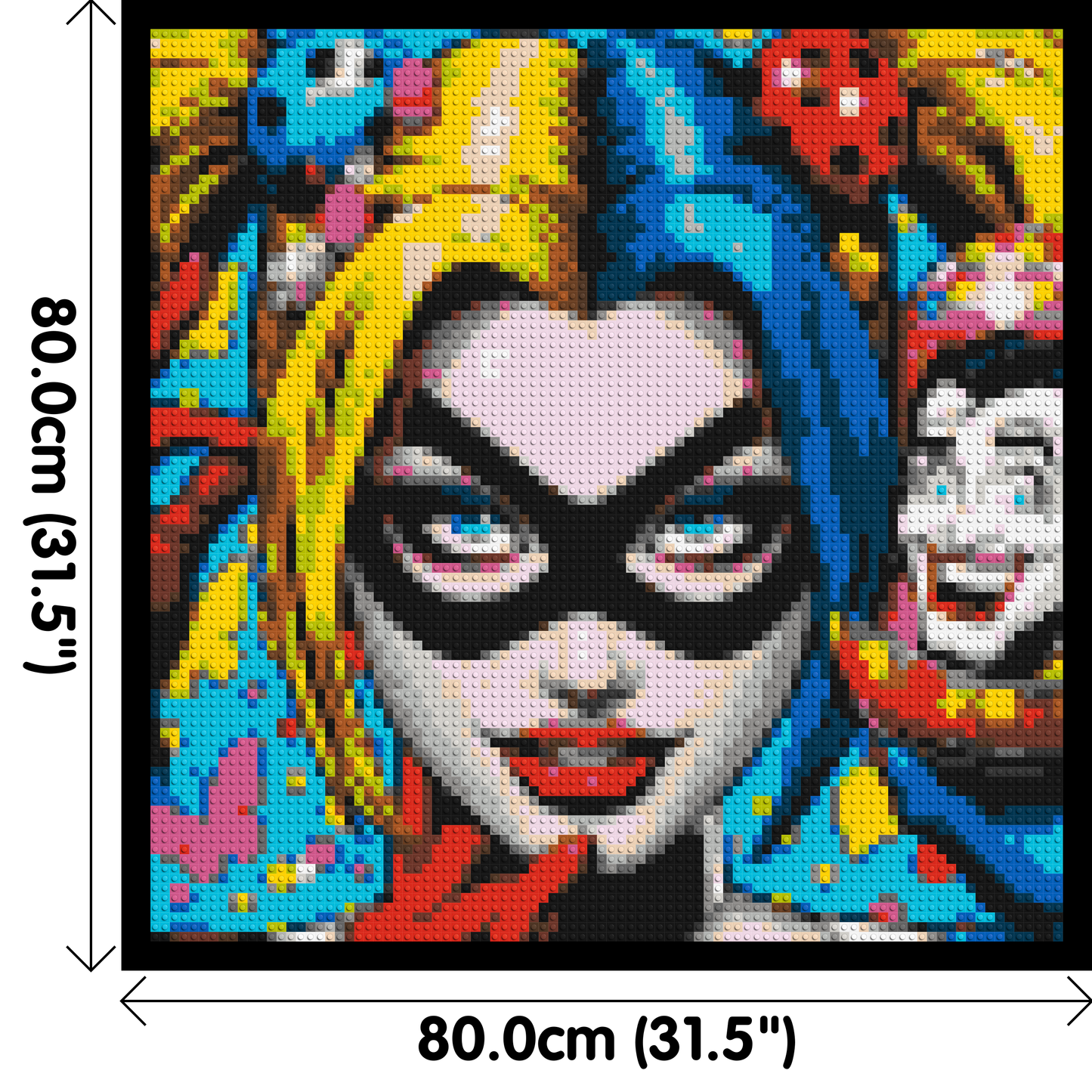 Harley Quinn - Brick Art Mosaic Kit 4x4 large