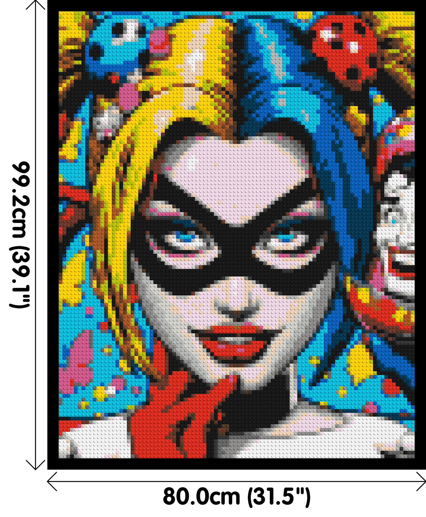 Harley Quinn - Brick Art Mosaic Kit 4x5 large