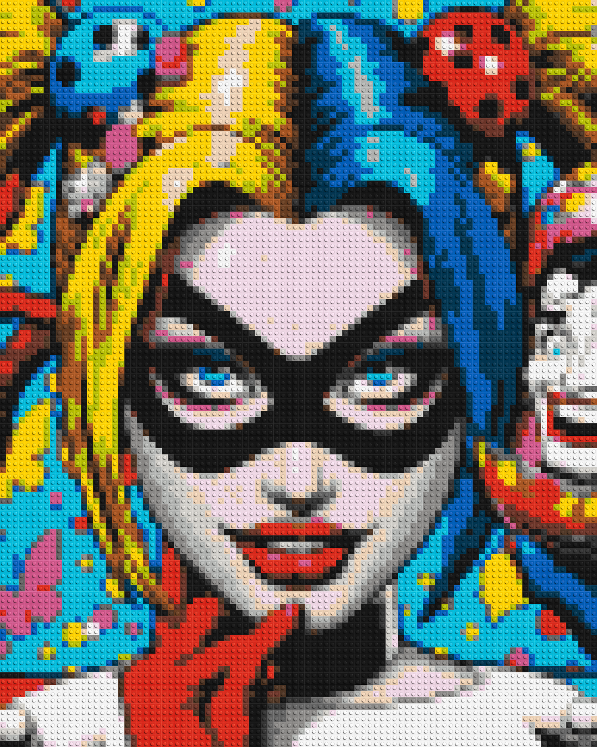 Harley Quinn - Brick Art Mosaic Kit 4x5 large