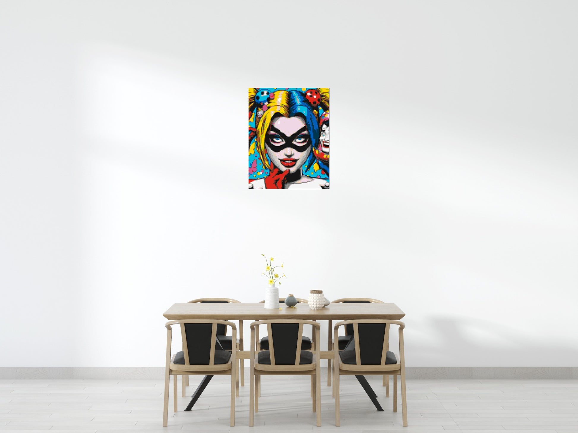 Harley Quinn - Brick Art Mosaic Kit 4x5 scene