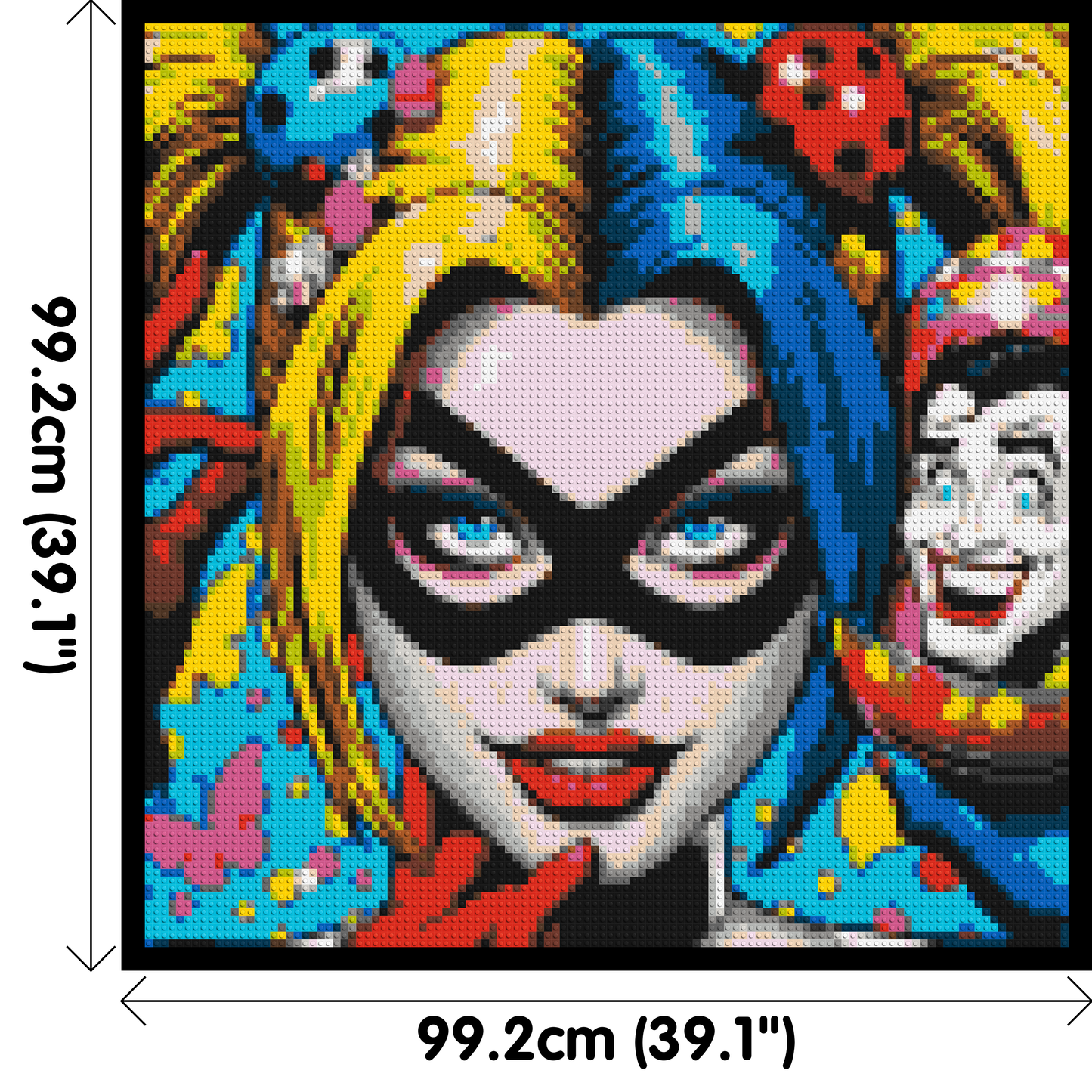 Harley Quinn - Brick Art Mosaic Kit 5x5 large