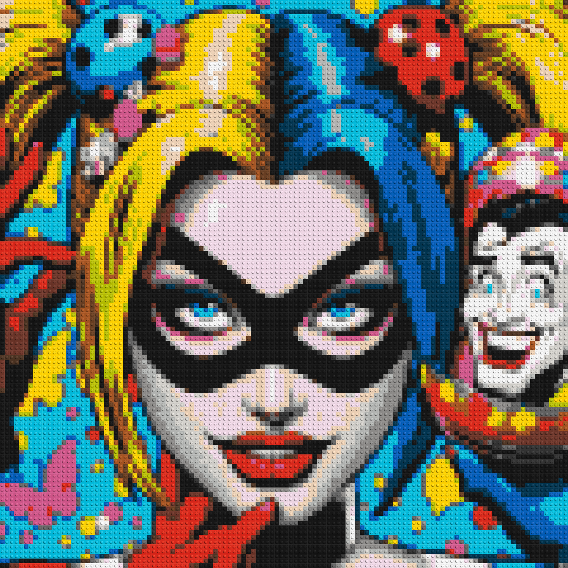 Harley Quinn - Brick Art Mosaic Kit 5x5 large