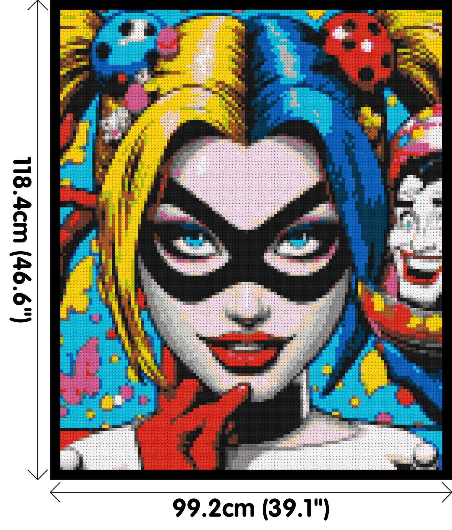 Harley Quinn - Brick Art Mosaic Kit 5x6 large