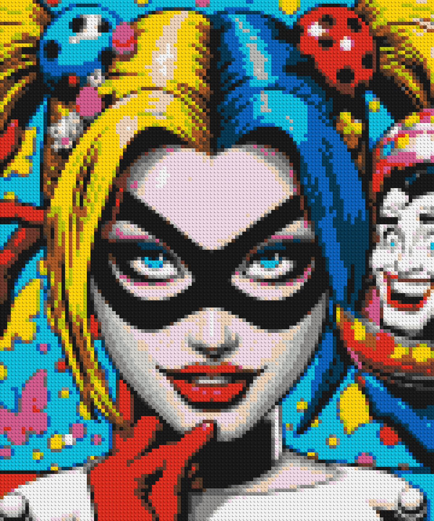 Harley Quinn - Brick Art Mosaic Kit 5x6 large