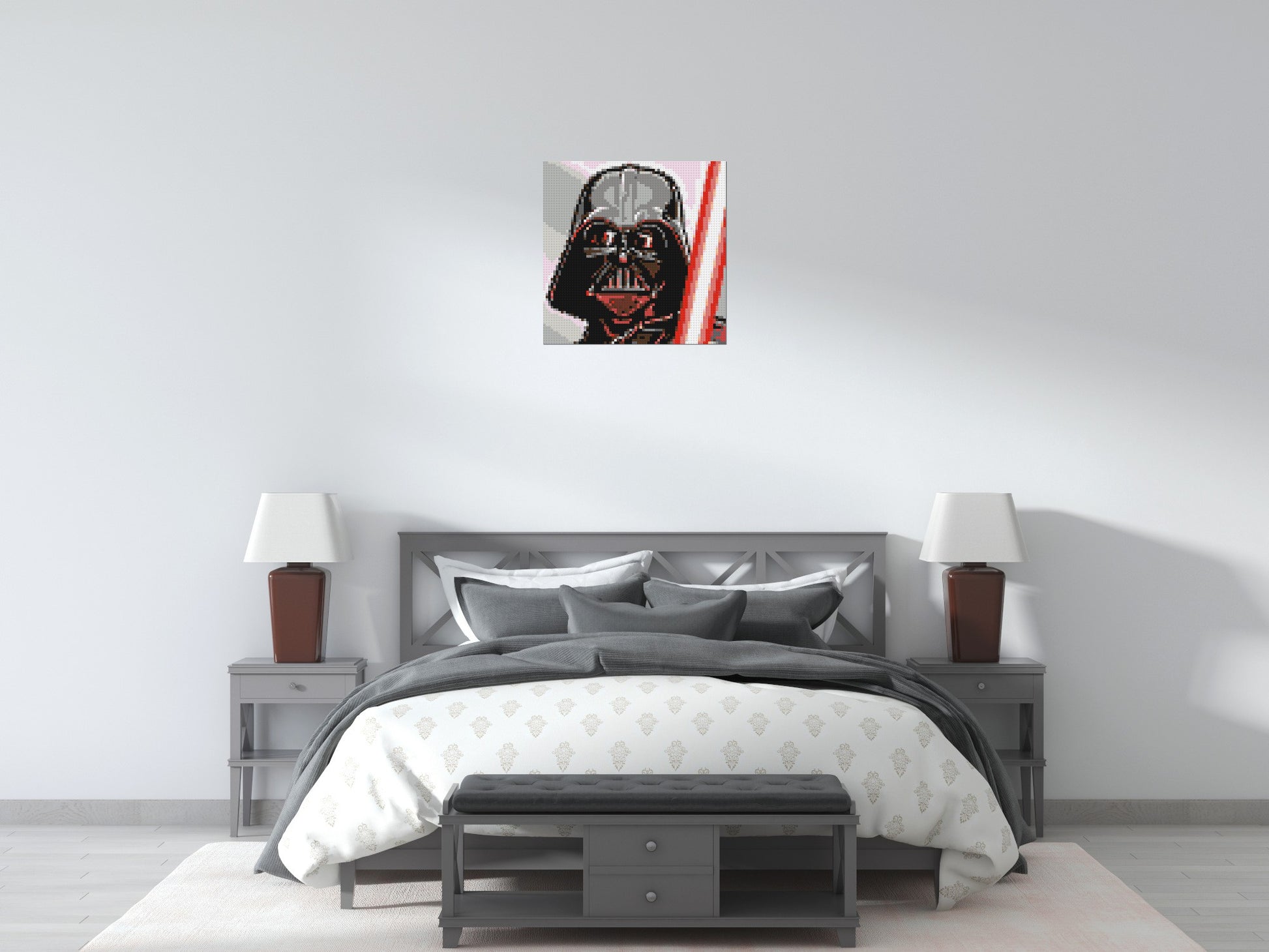 Darth Vader - Brick Art Mosaic Kit 3x3 scene