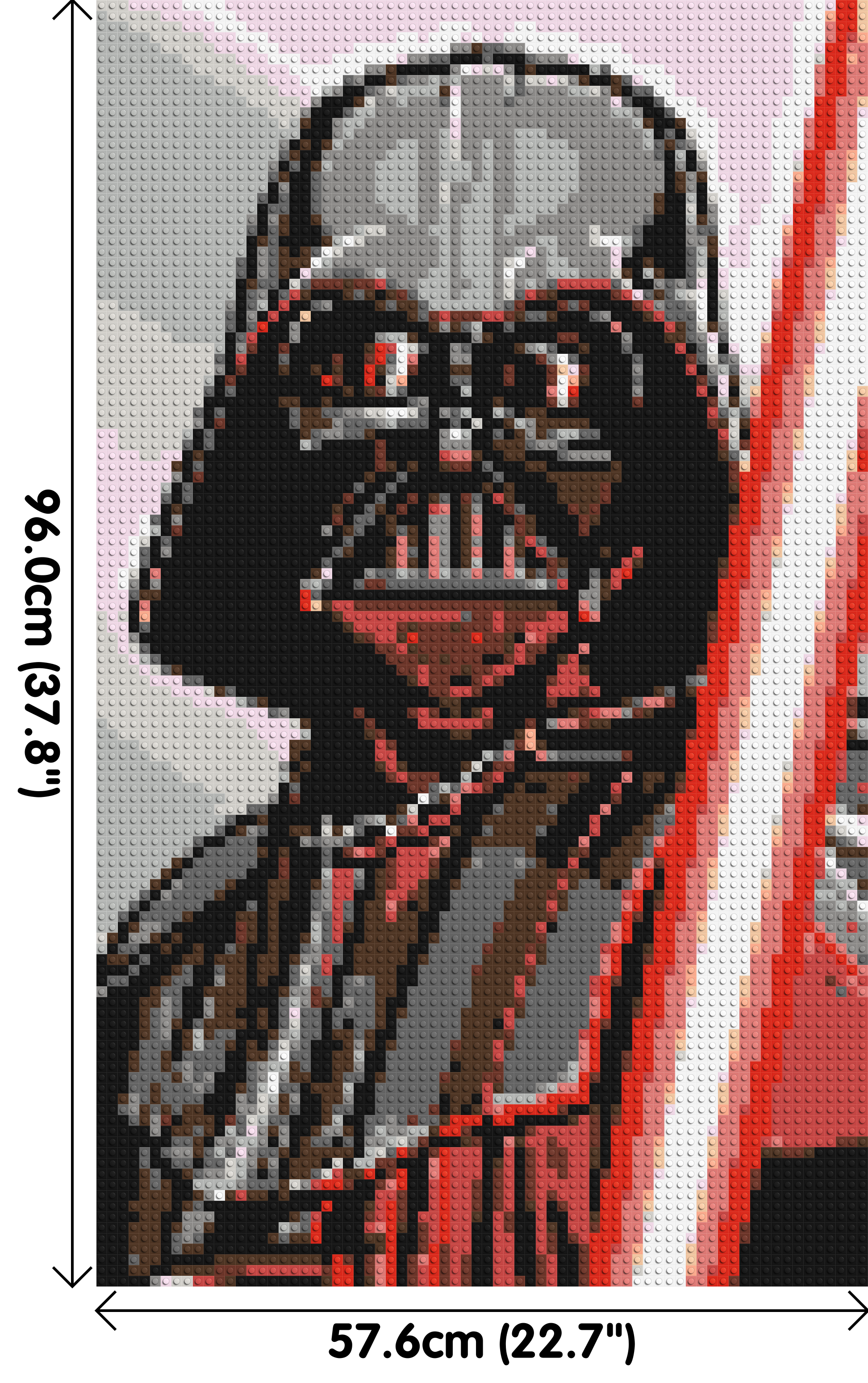 Darth Vader - Brick Art Mosaic Kit 3x5 dimensions