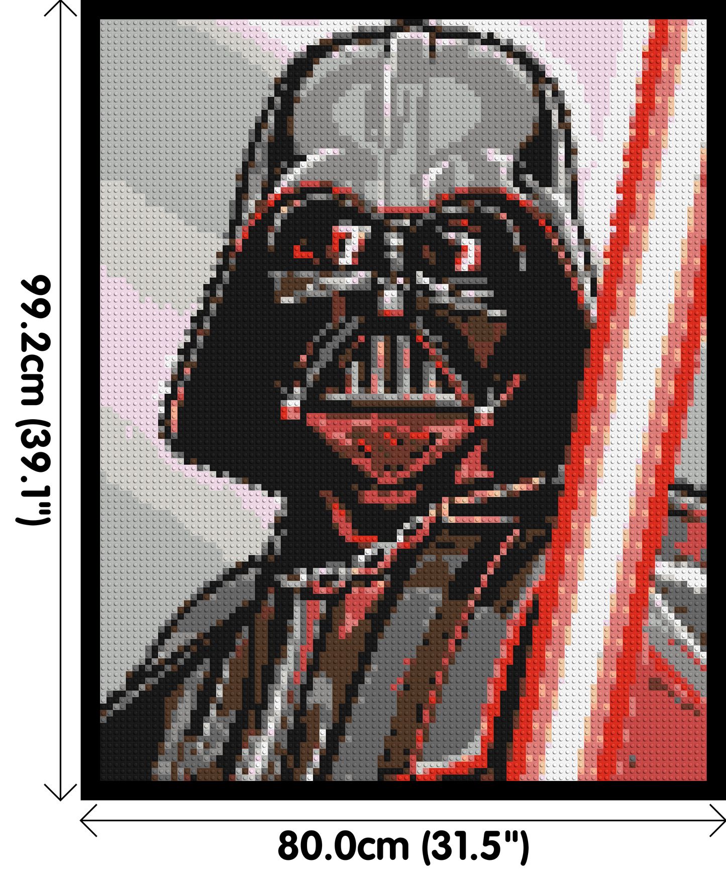 Darth Vader - Brick Art Mosaic Kit 4x5 large