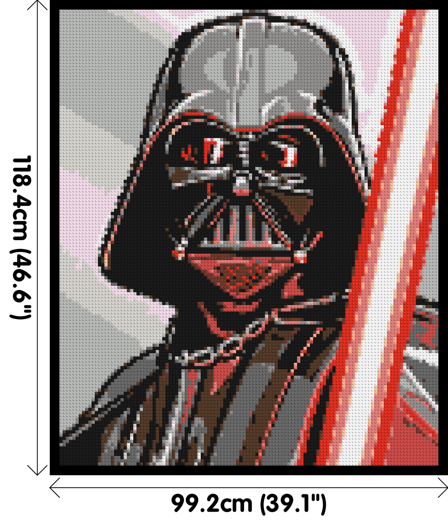 Darth Vader - Brick Art Mosaic Kit 5x6 large